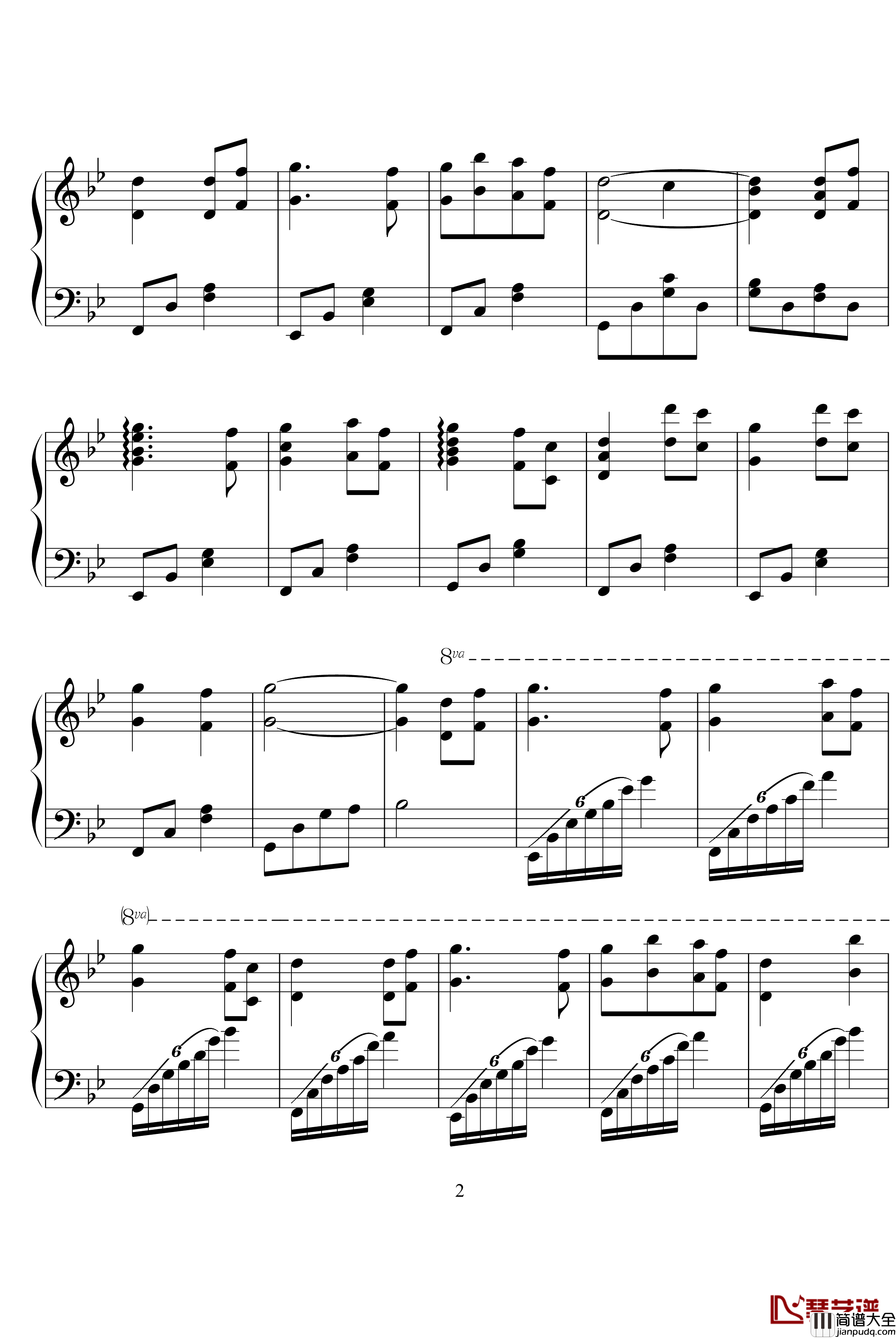 穿越时空的思念钢琴谱_犬夜叉OST