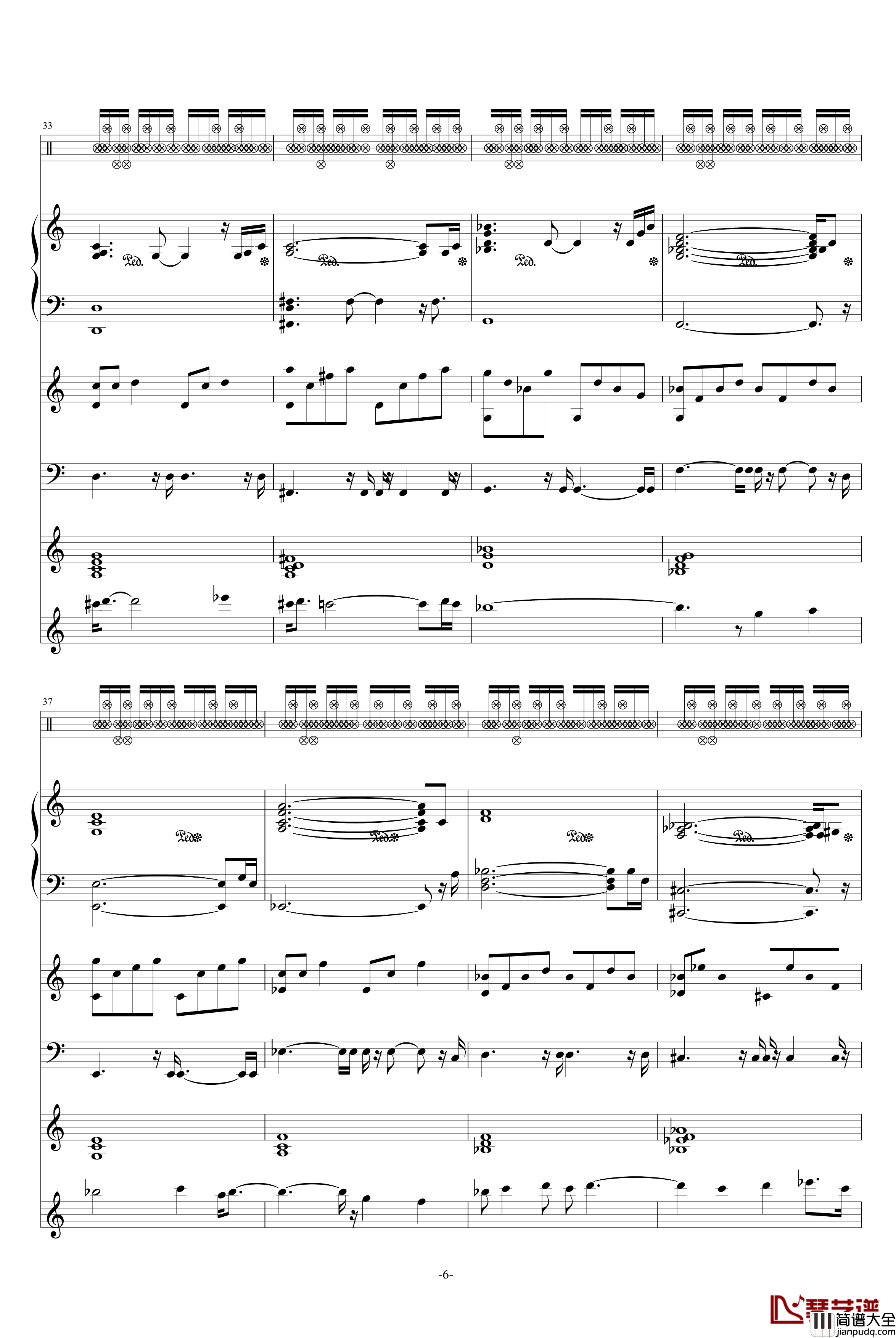 QQ连连看midi分解钢琴谱_总谱_游戏