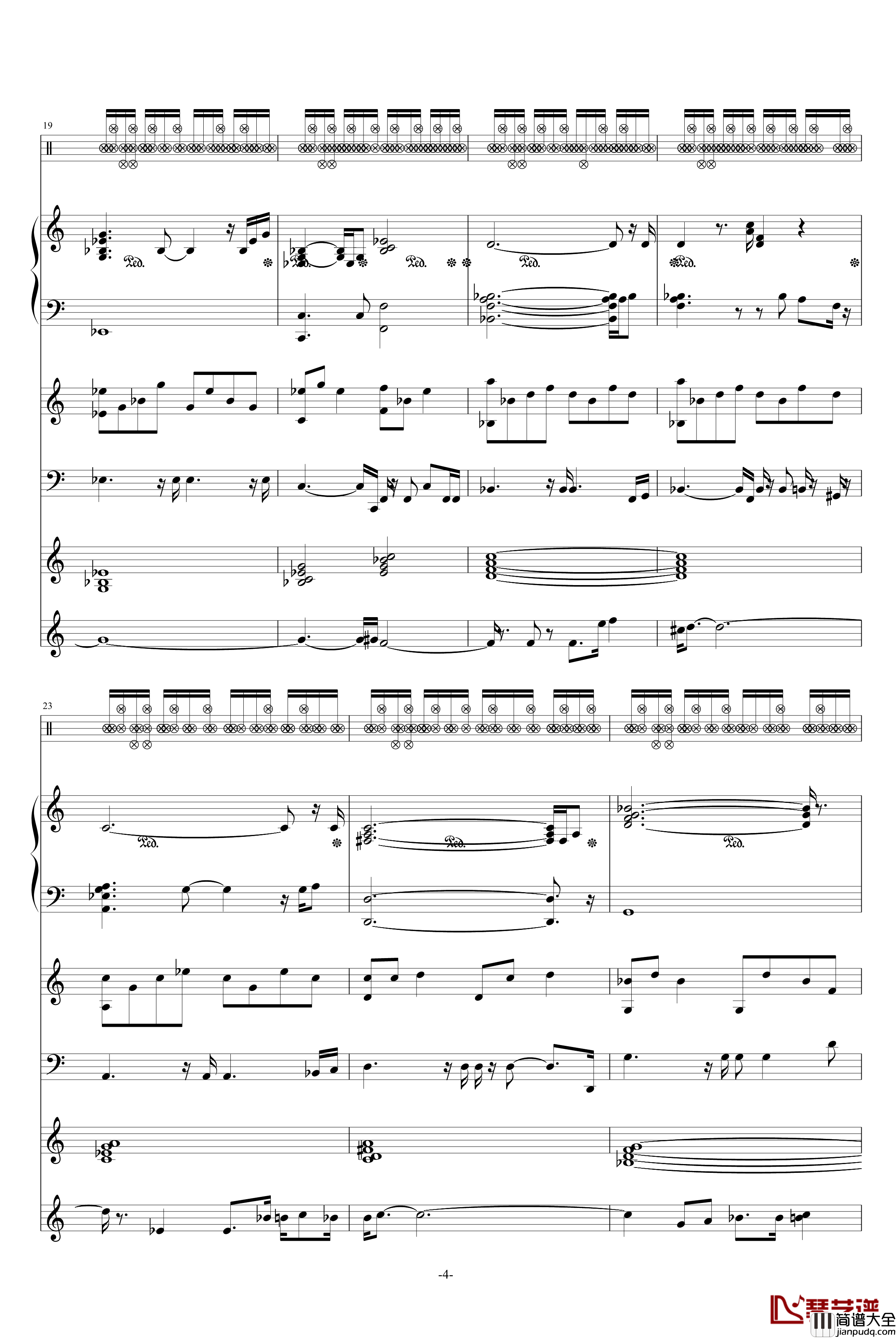 QQ连连看midi分解钢琴谱_总谱_游戏