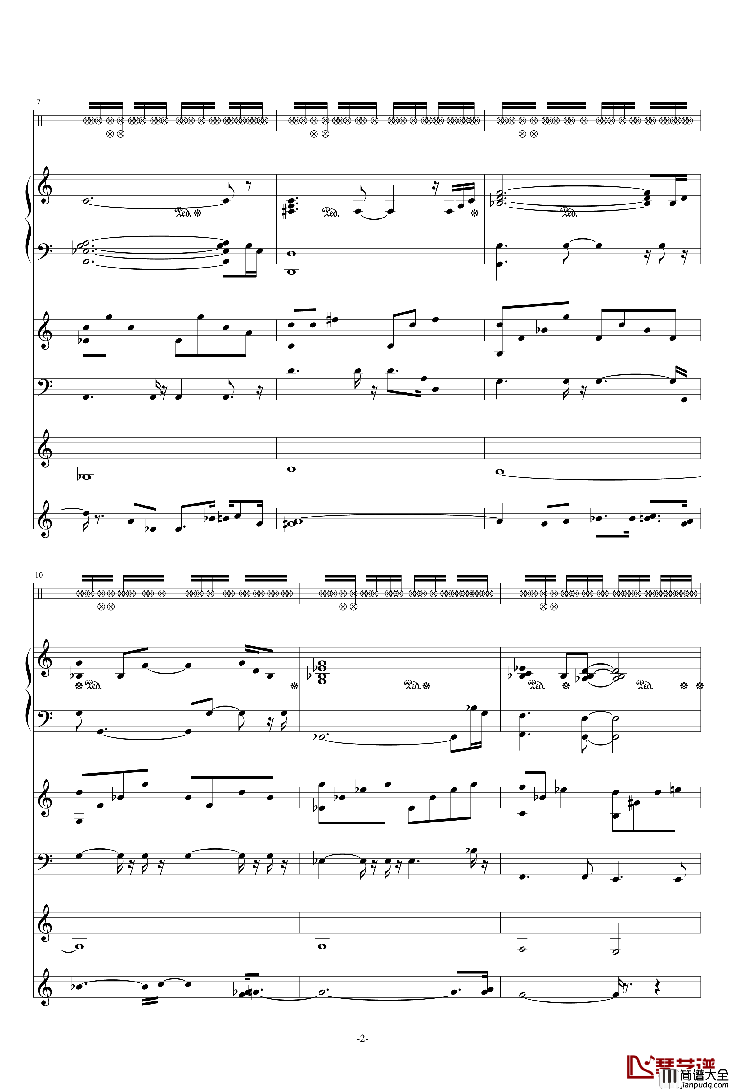 QQ连连看midi分解钢琴谱_总谱_游戏