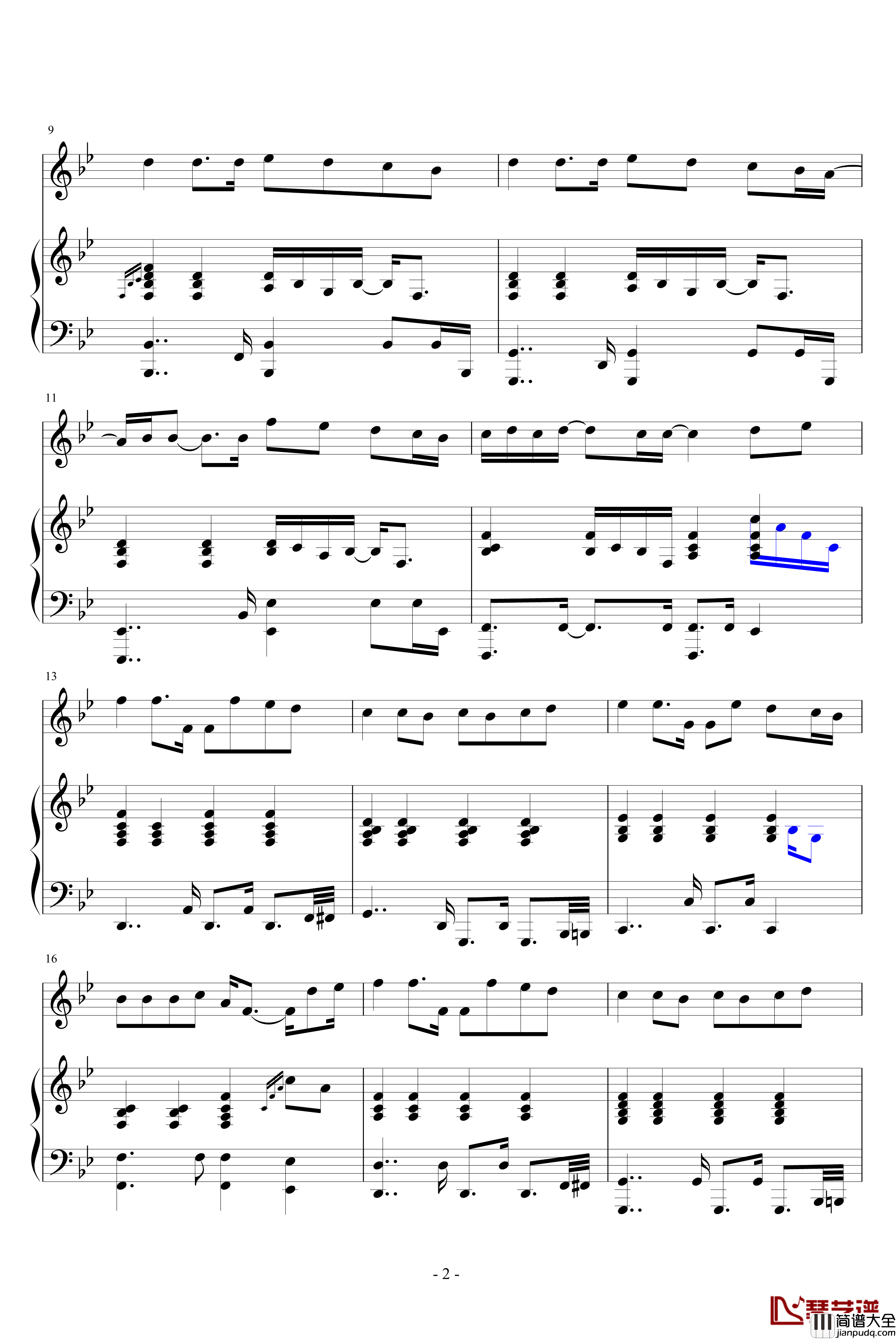 黑色幽默钢琴谱_原版伴奏弹唱_周杰伦