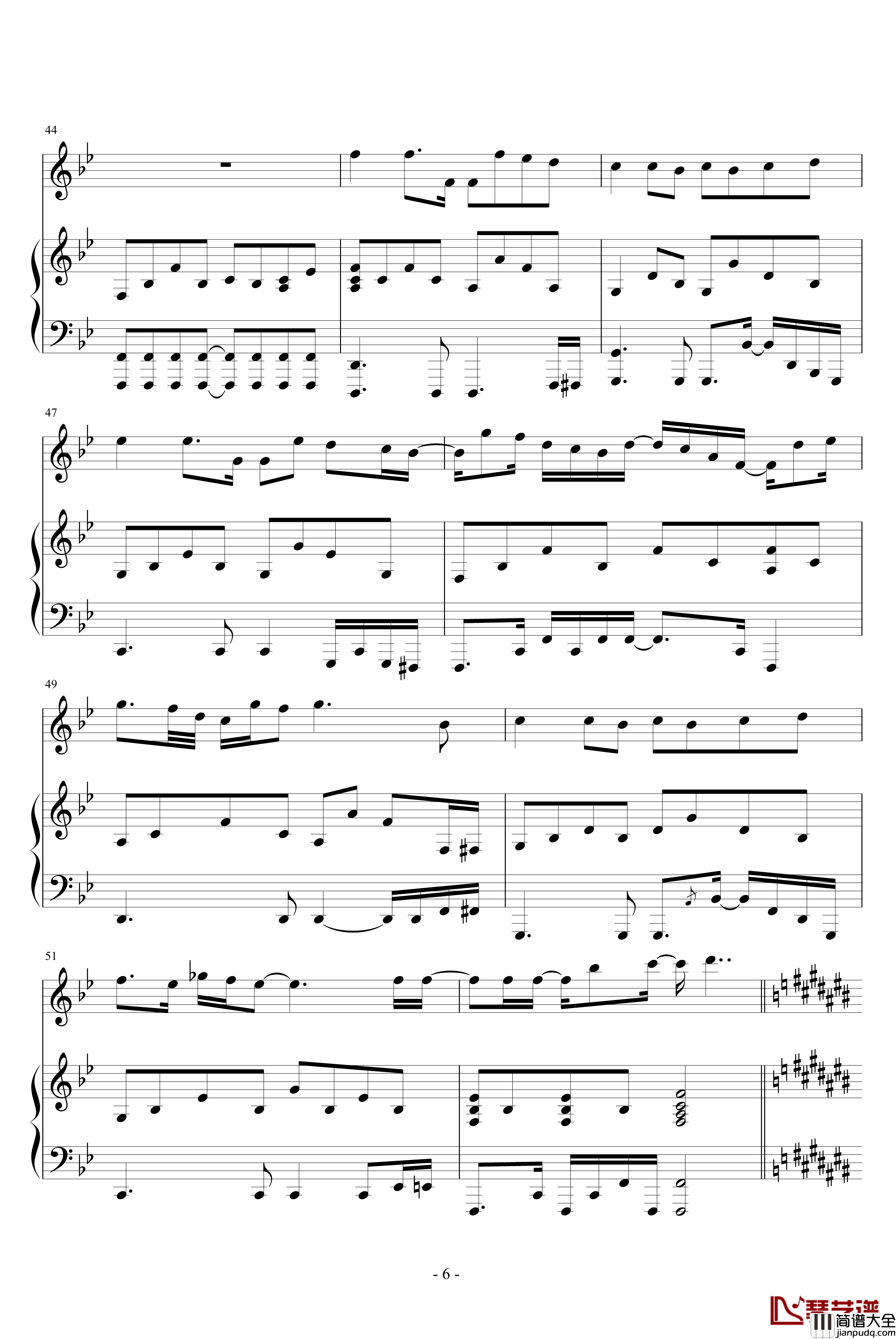 黑色幽默钢琴谱_原版伴奏弹唱_周杰伦