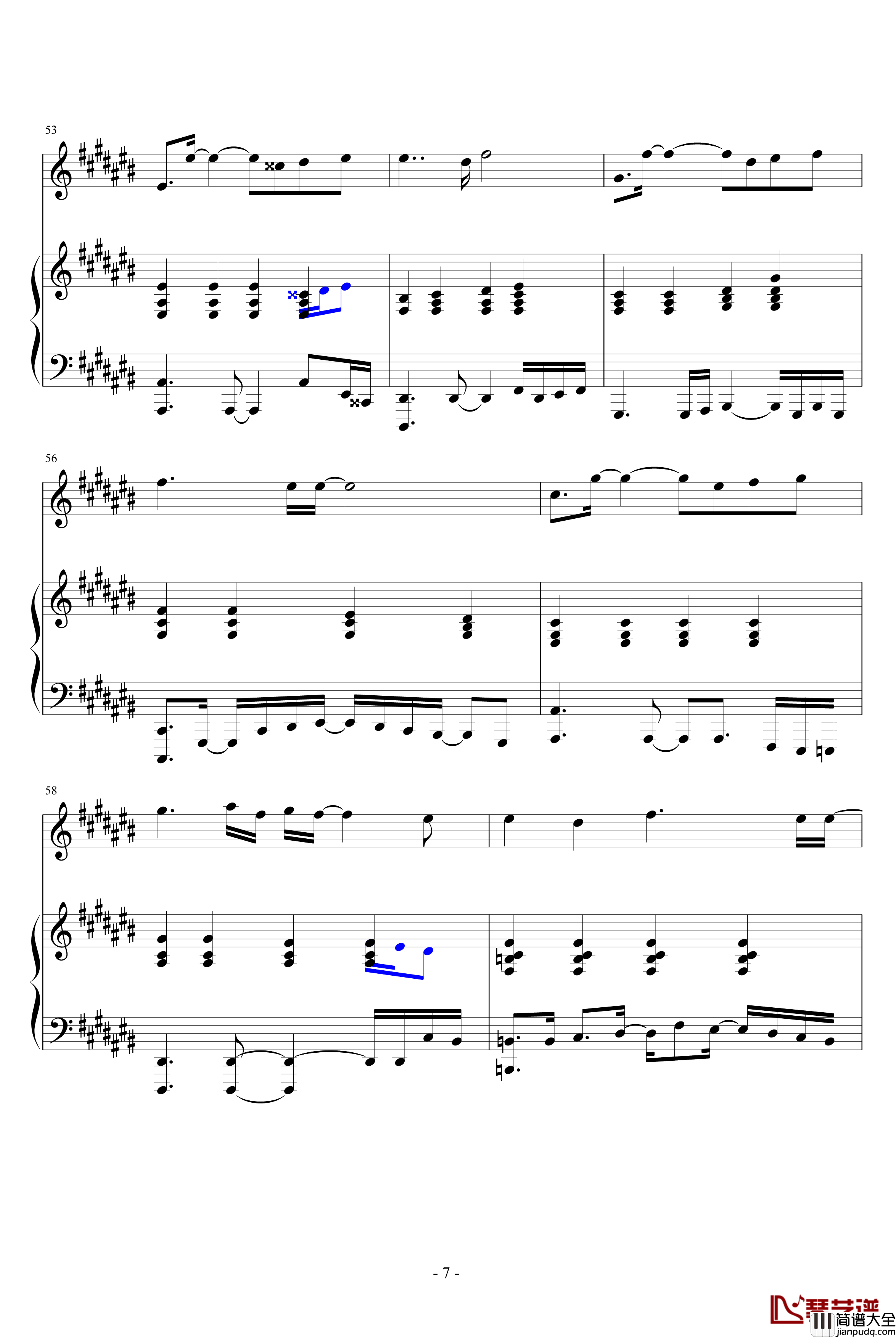 黑色幽默钢琴谱_原版伴奏弹唱_周杰伦