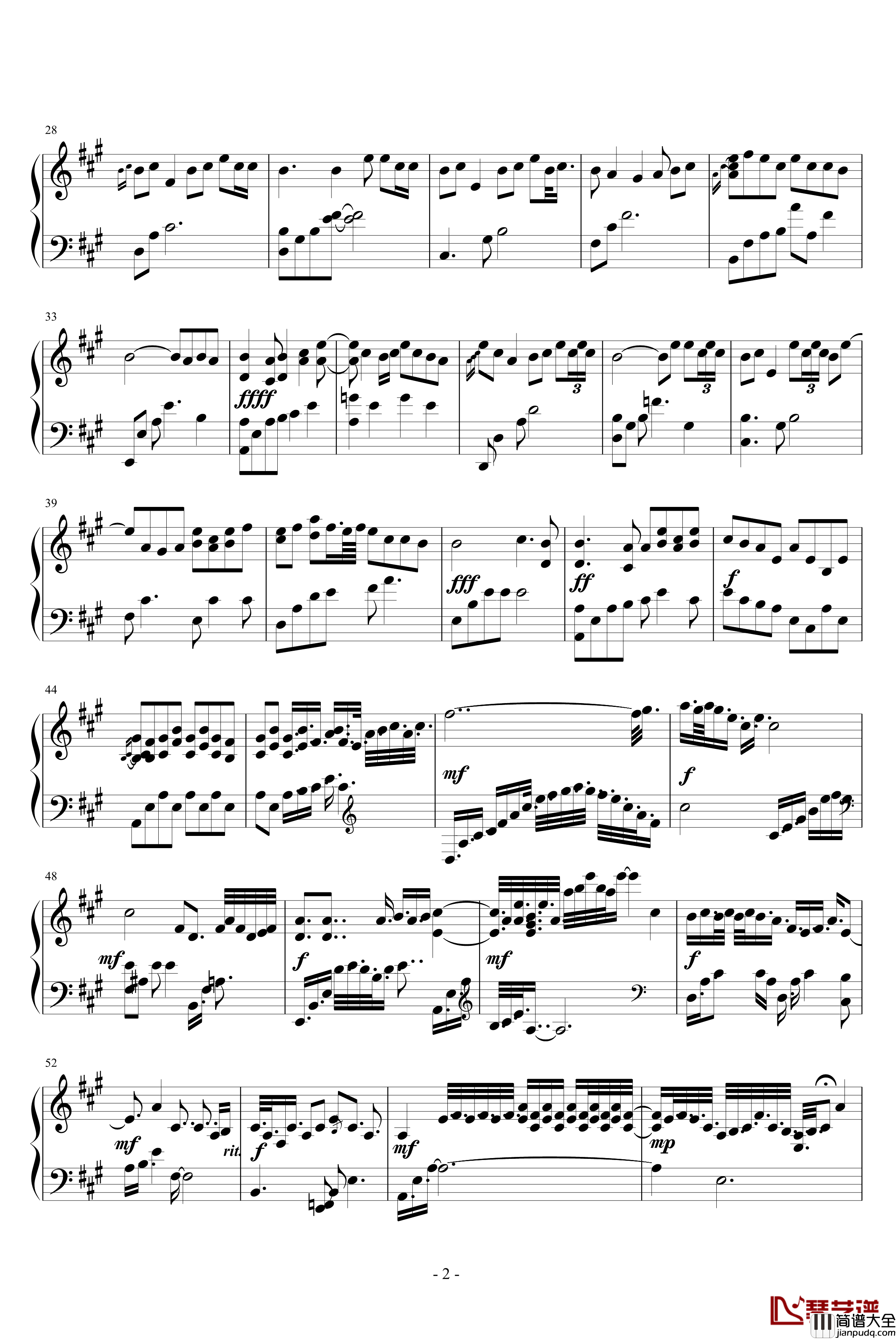 青花瓷即兴钢琴谱_周杰伦