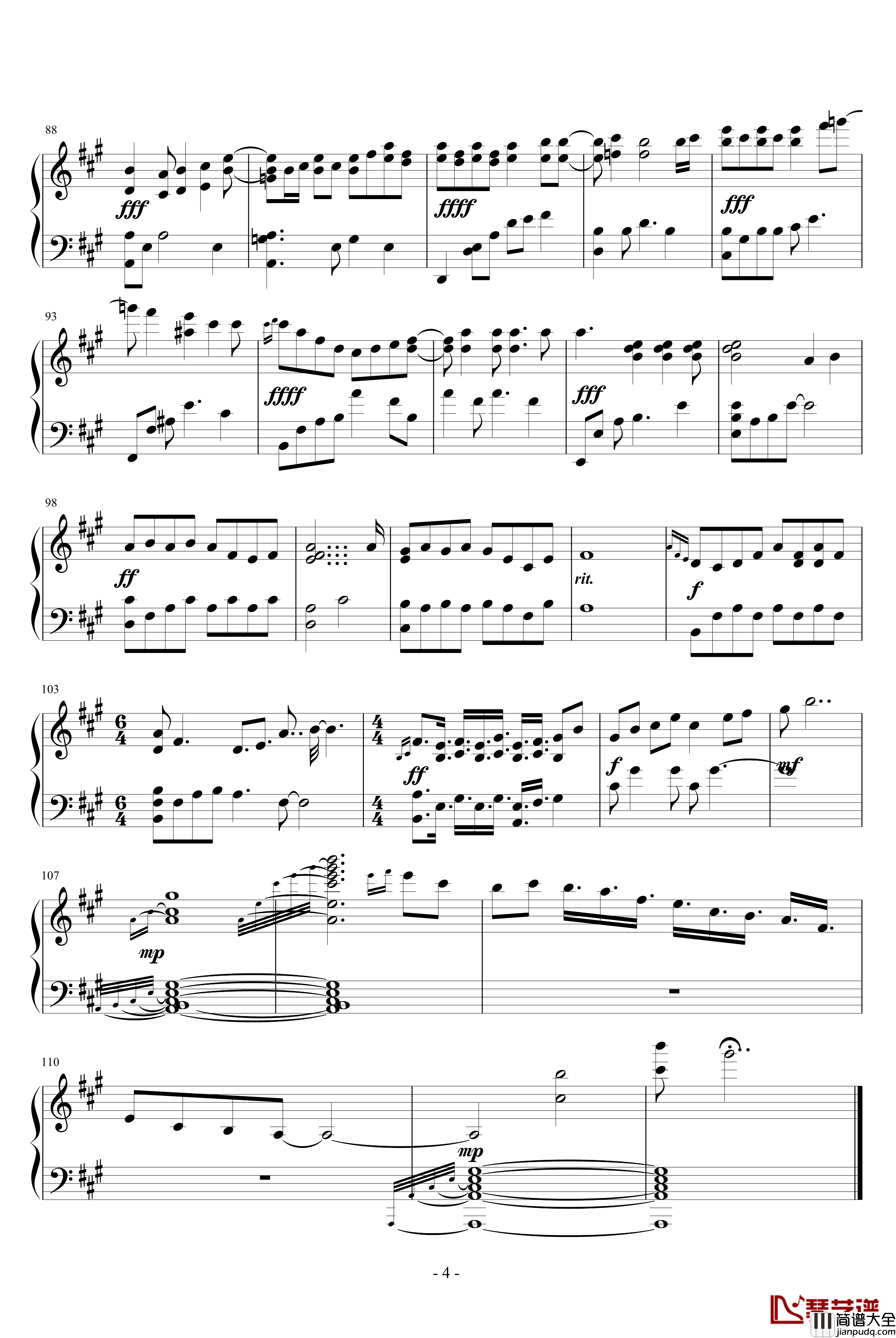 青花瓷即兴钢琴谱_周杰伦