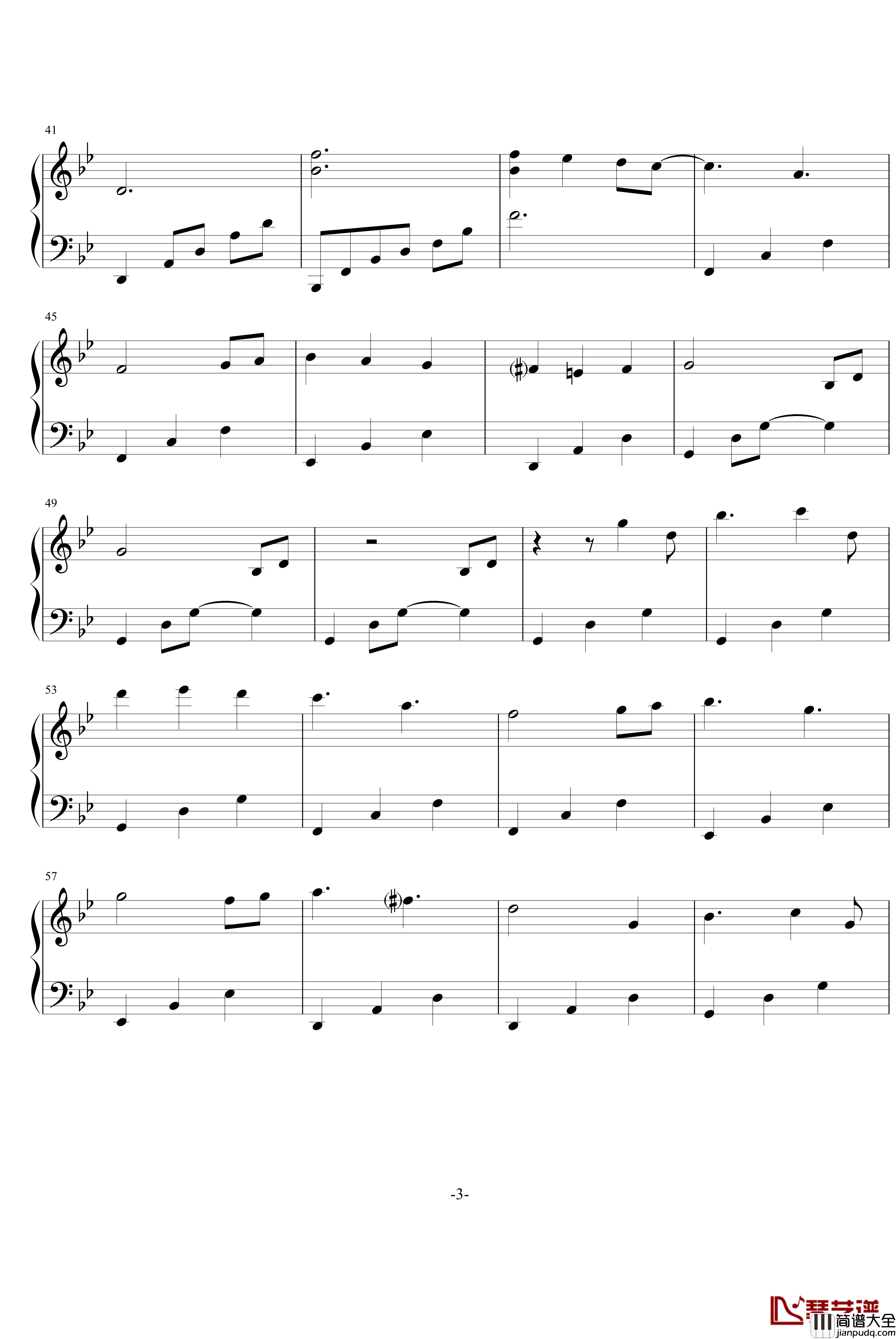 Greensleaves钢琴谱_世界名曲