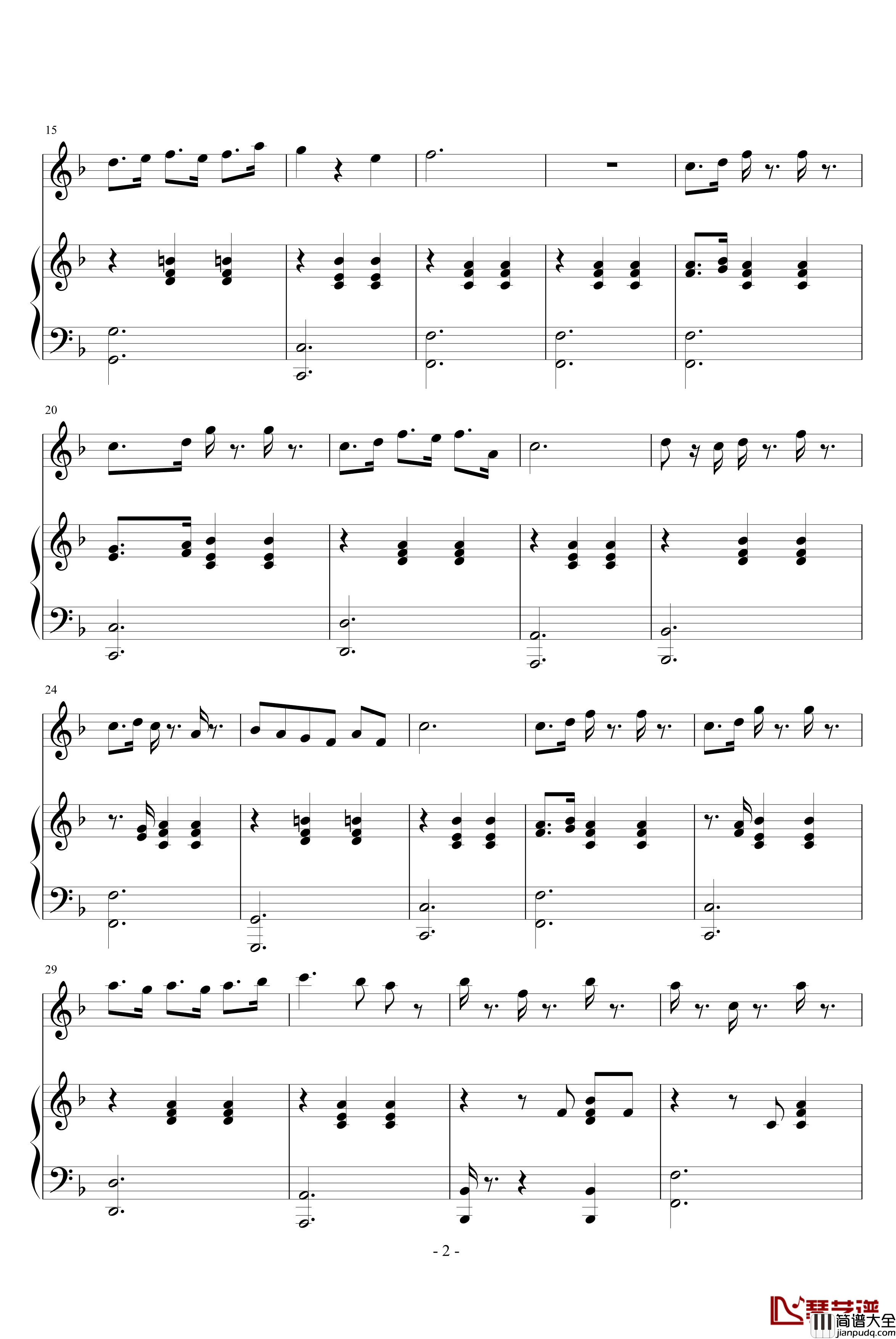 浪漫圆舞曲钢琴谱_周羽喆