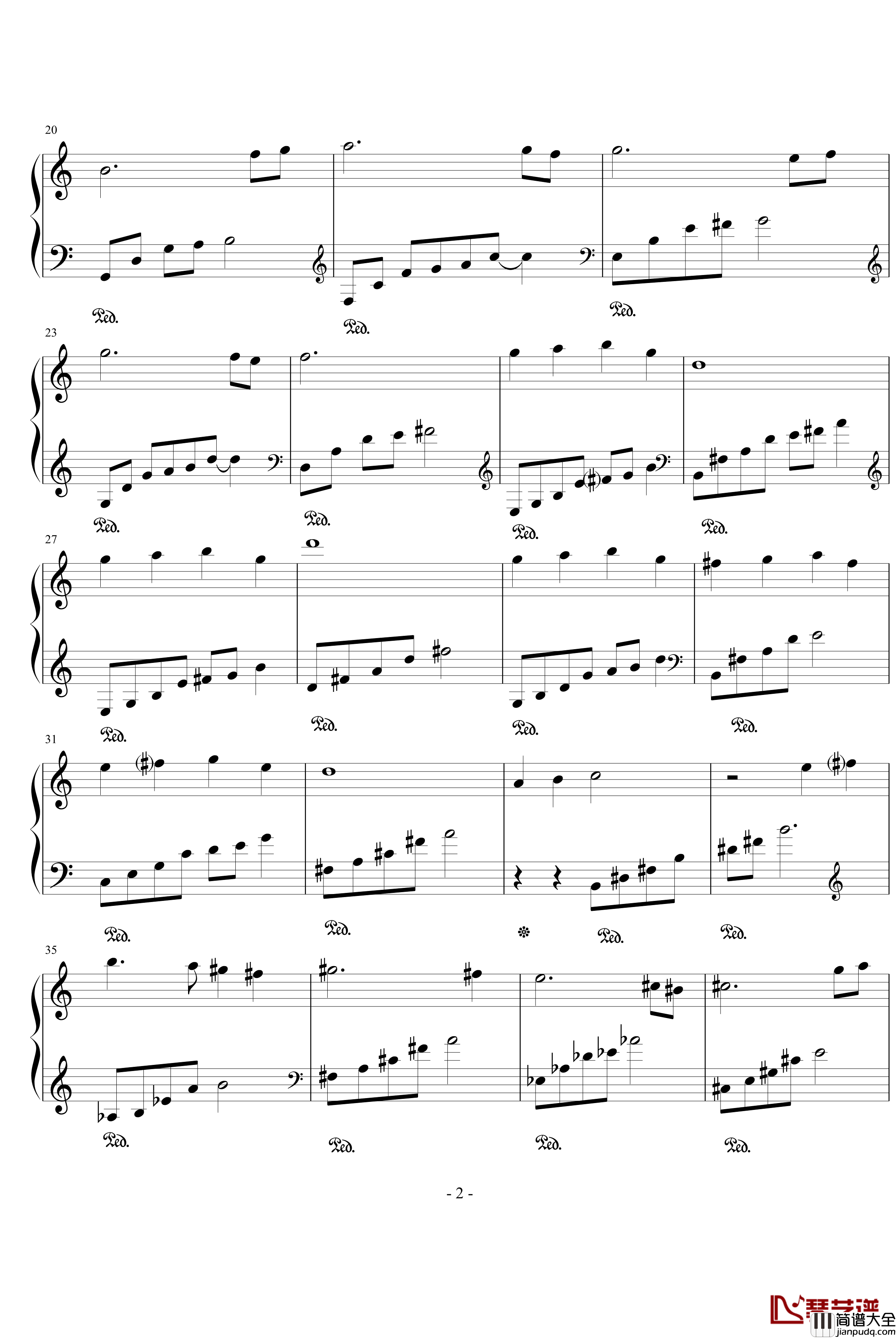 浅蓝深忆钢琴谱_泪洢唲