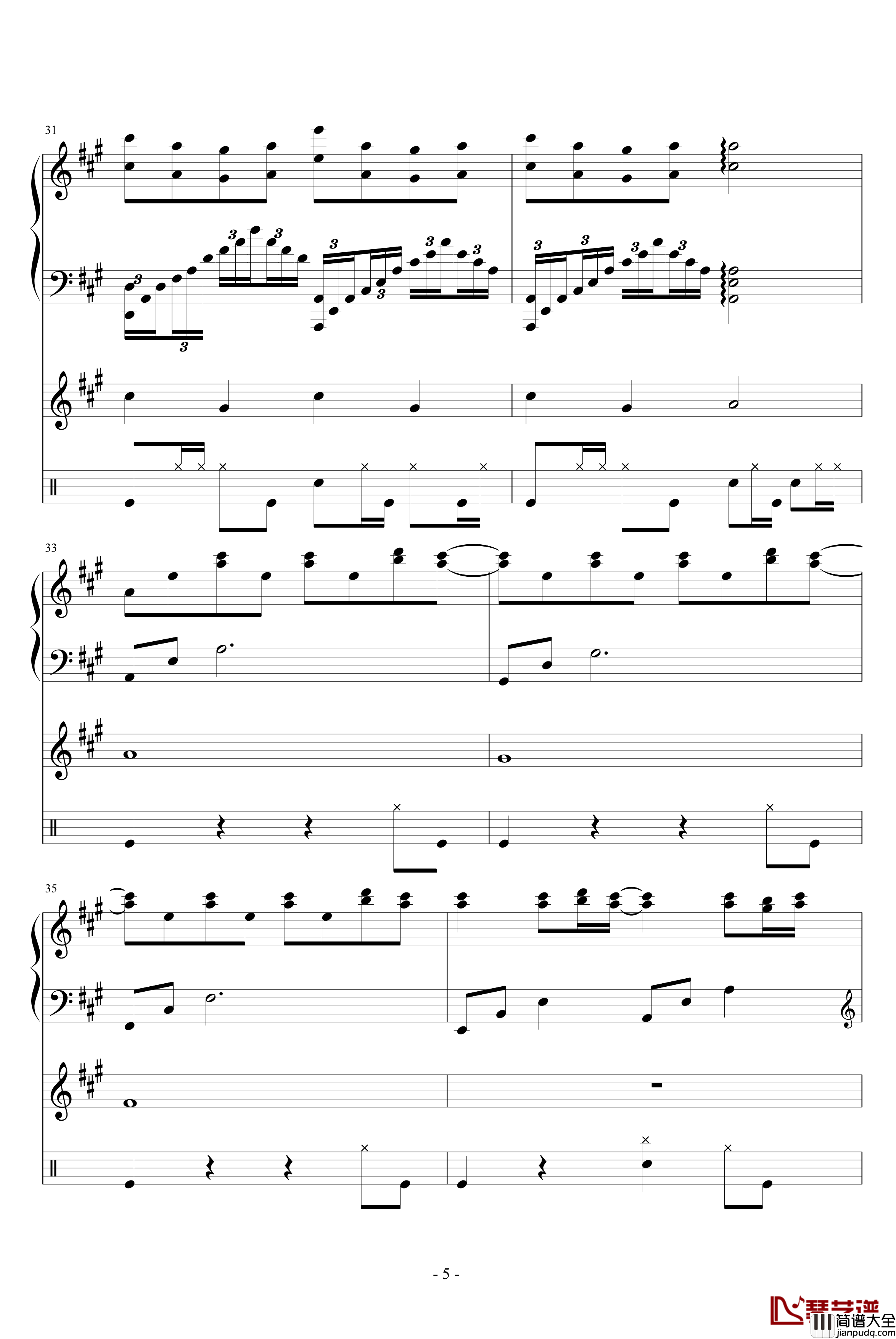 雨，一直下钢琴谱_吴越