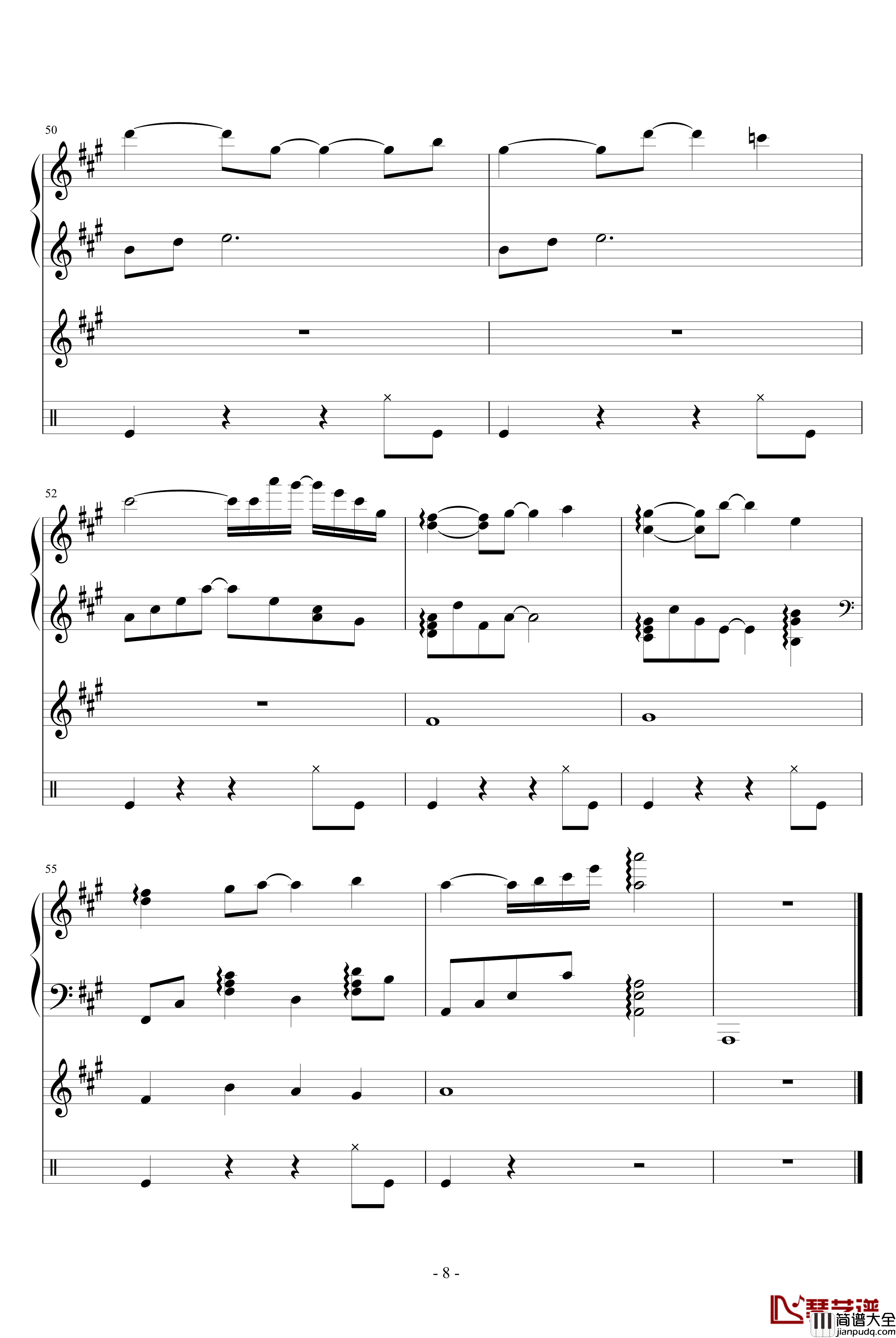 雨，一直下钢琴谱_吴越