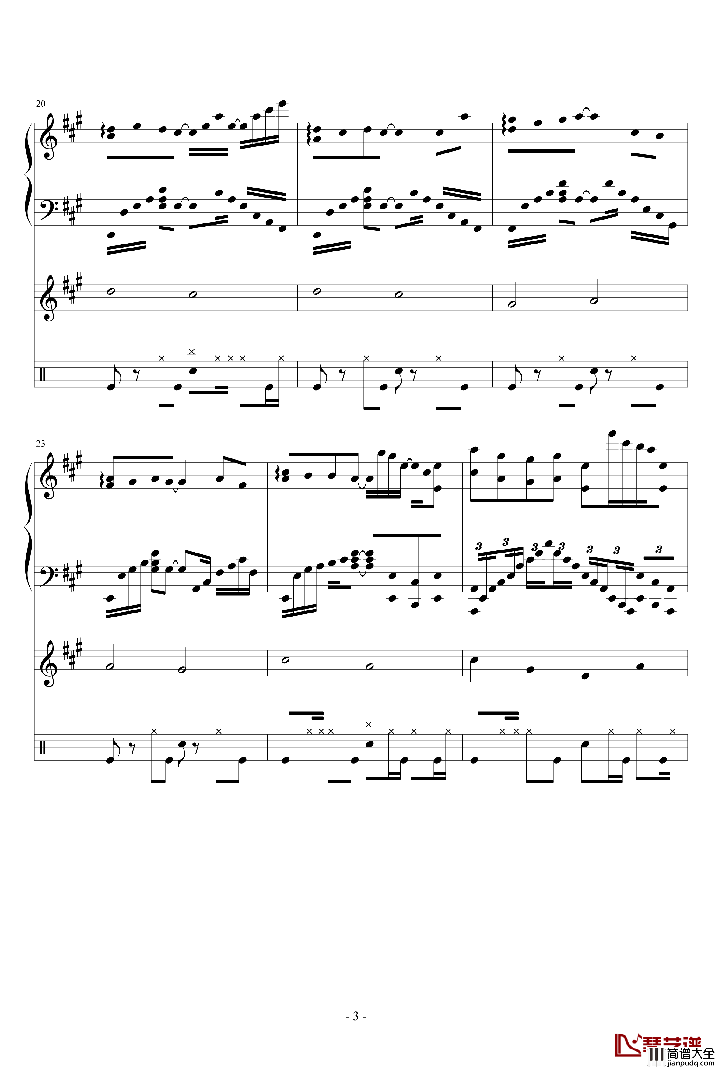 雨，一直下钢琴谱_吴越