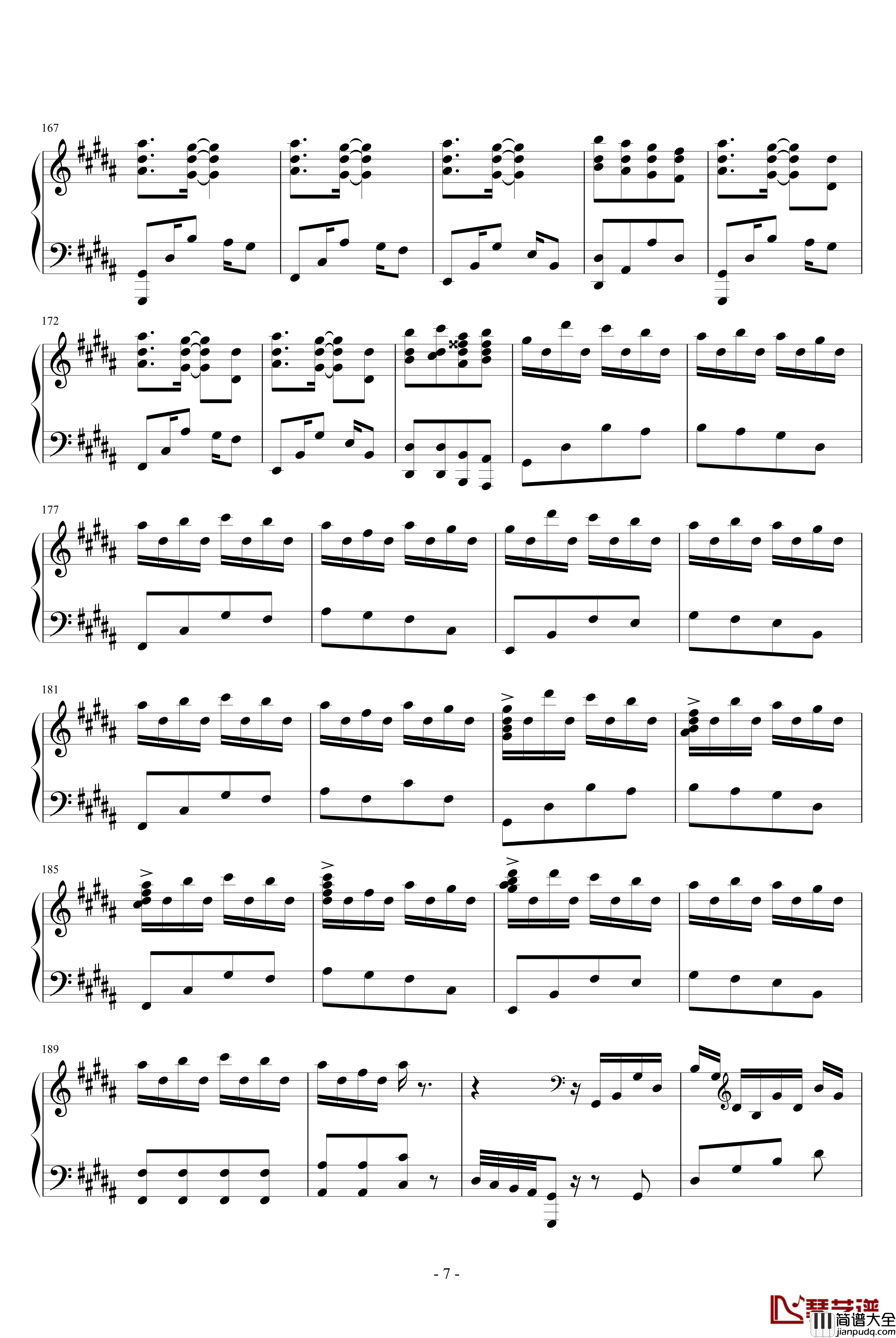 Bloody_Tears钢琴谱_游戏_Castlevania