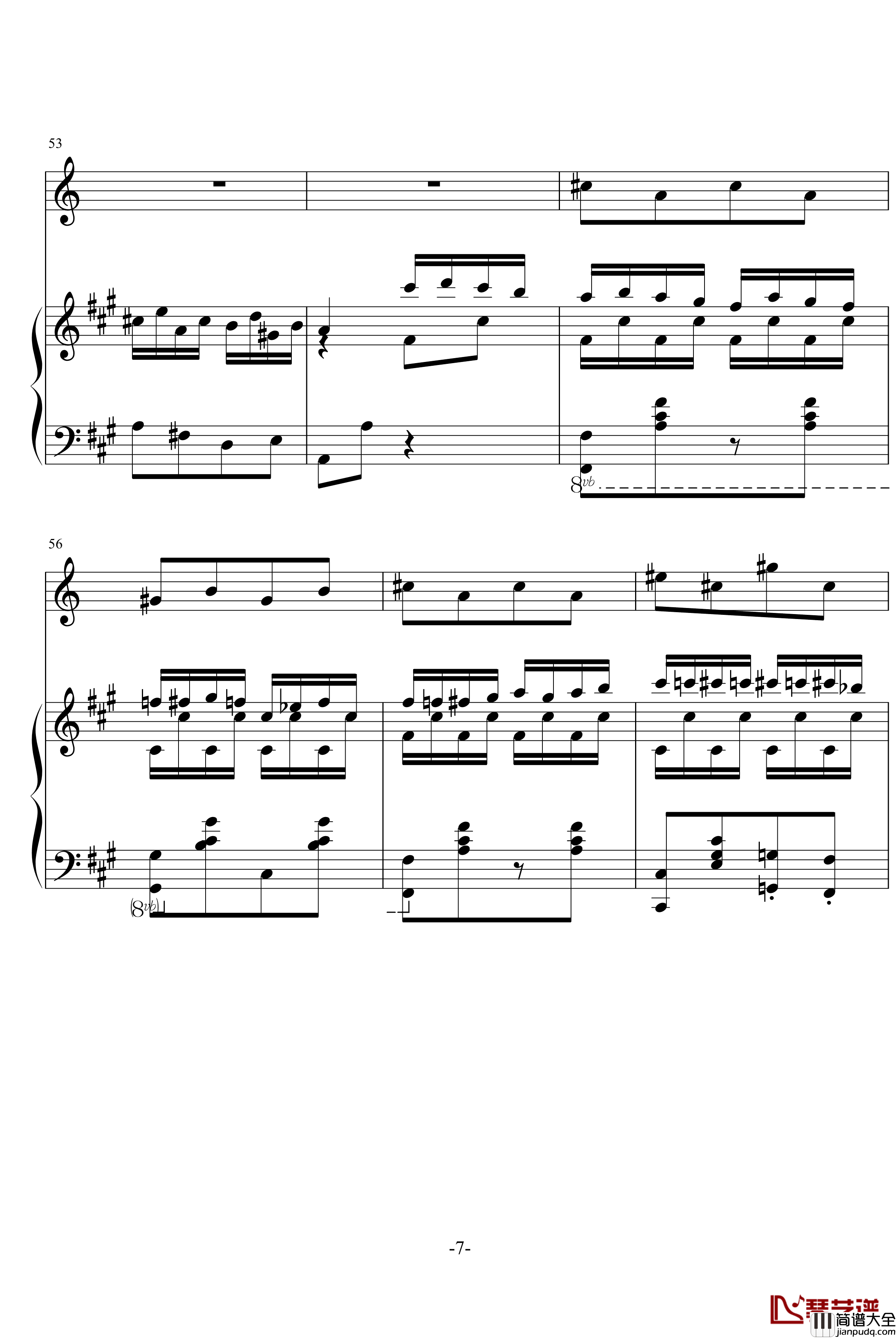 土耳其进行曲钢琴谱_随便改_莫扎特