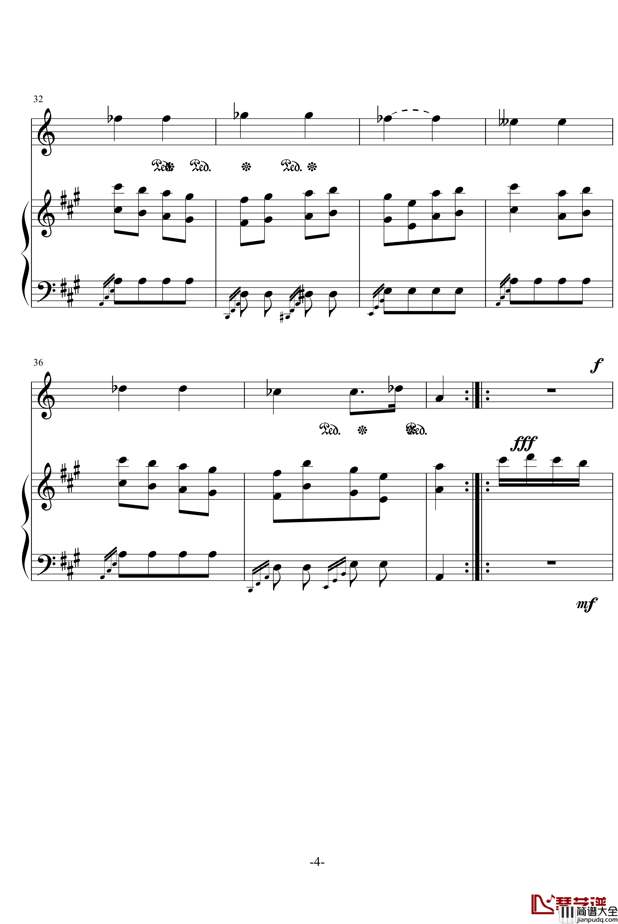 土耳其进行曲钢琴谱_随便改_莫扎特