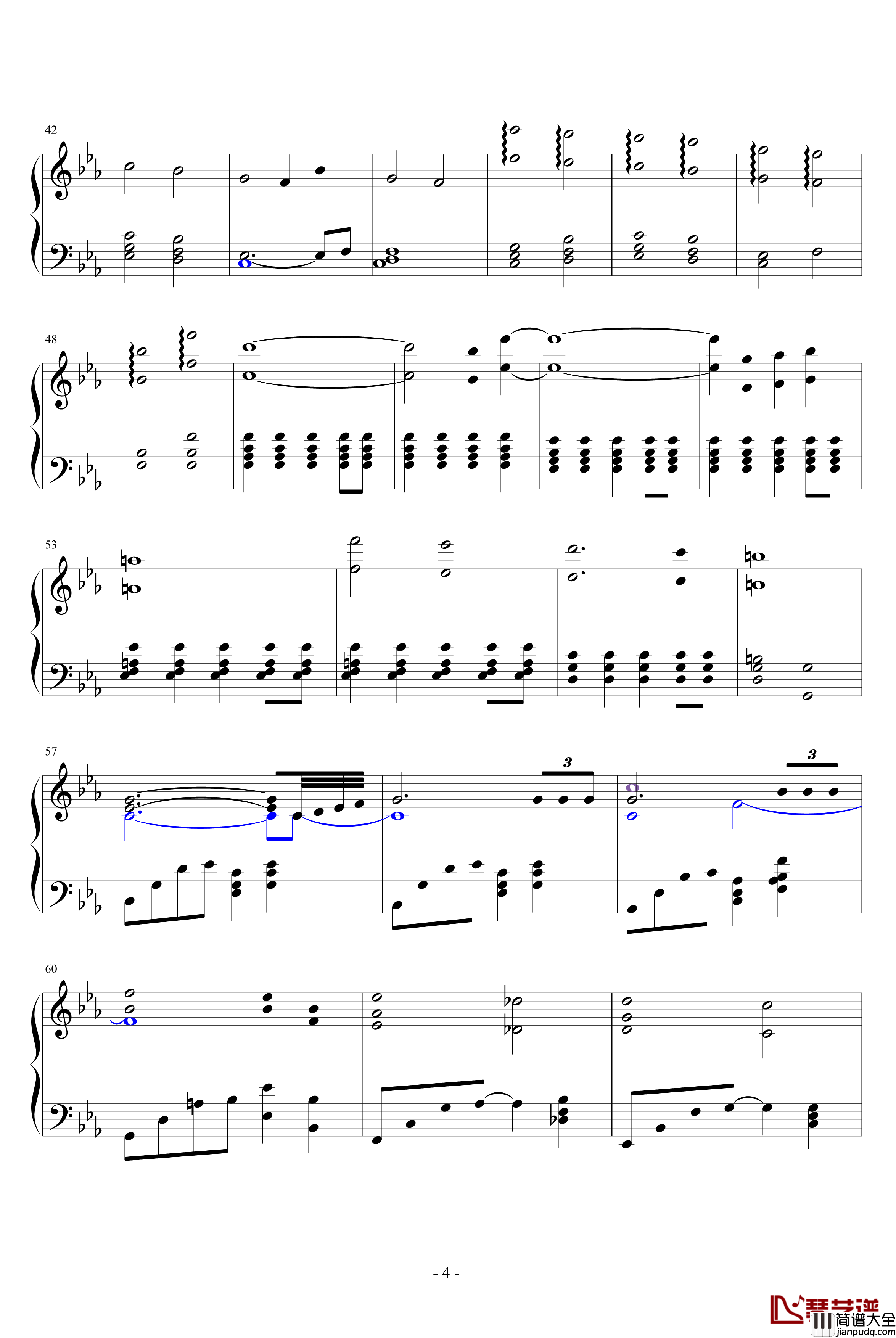 间之楔钢琴谱_动漫影视