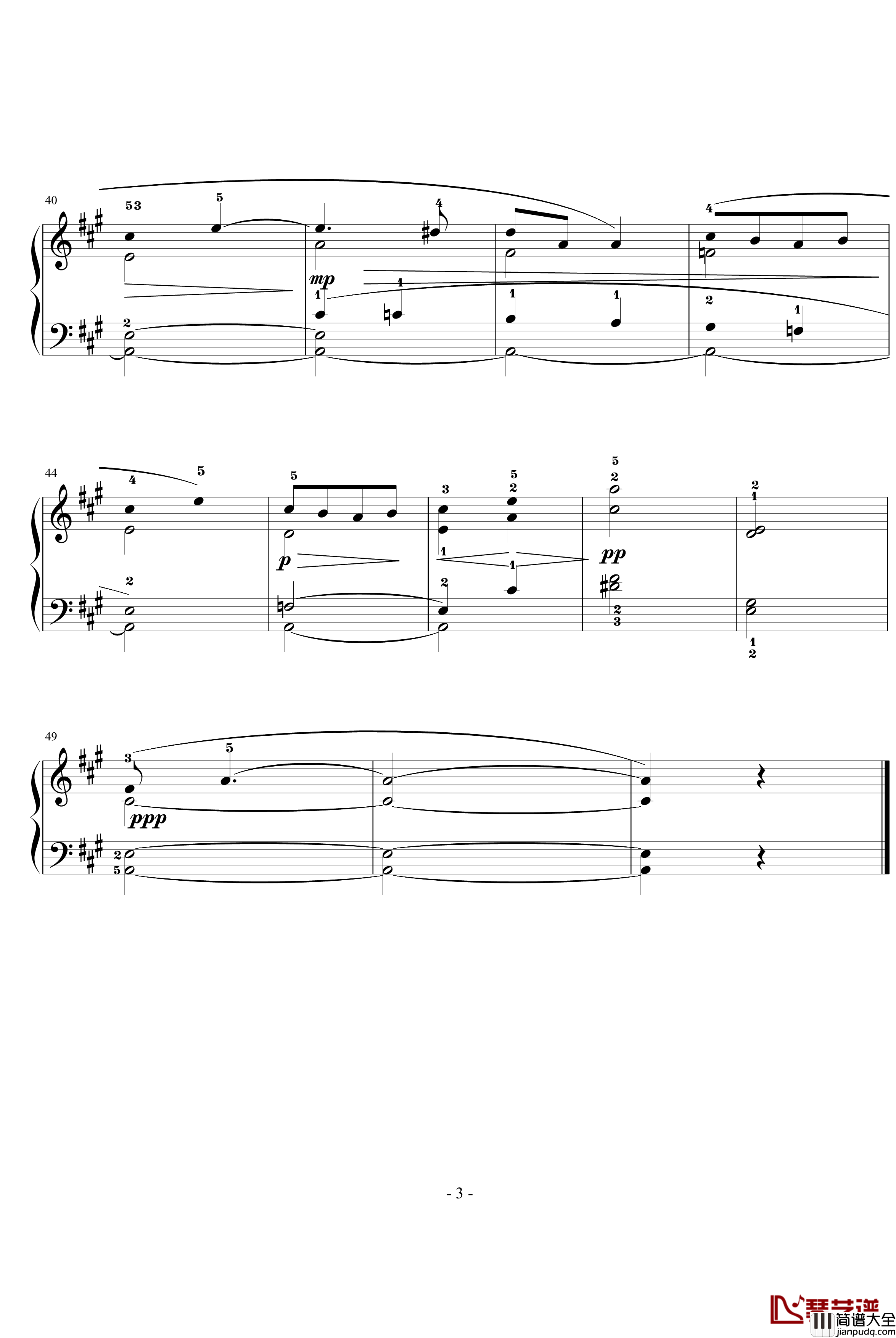 致野玫瑰钢琴谱_麦克道威尔