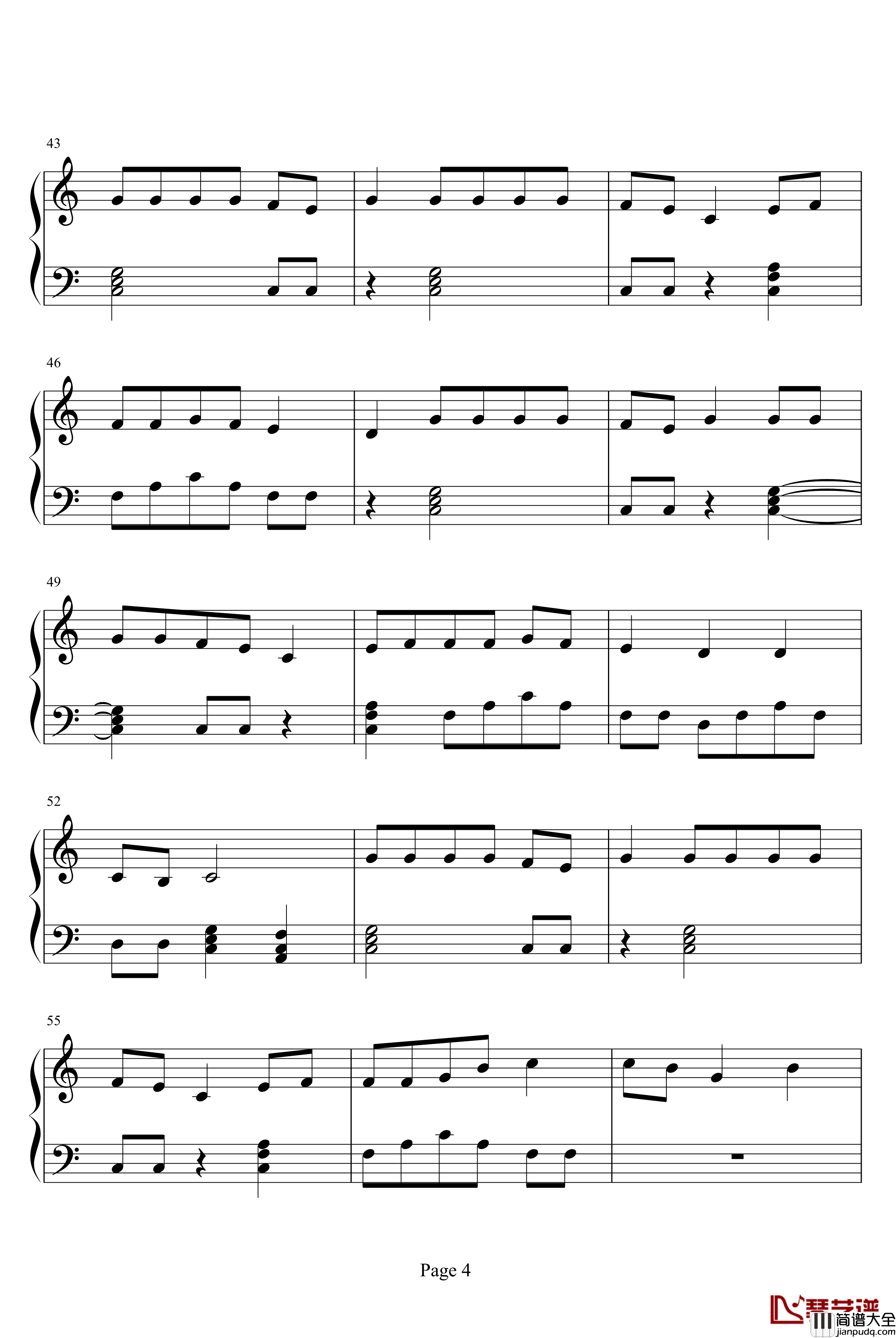 你是我的风景钢琴谱_罗军