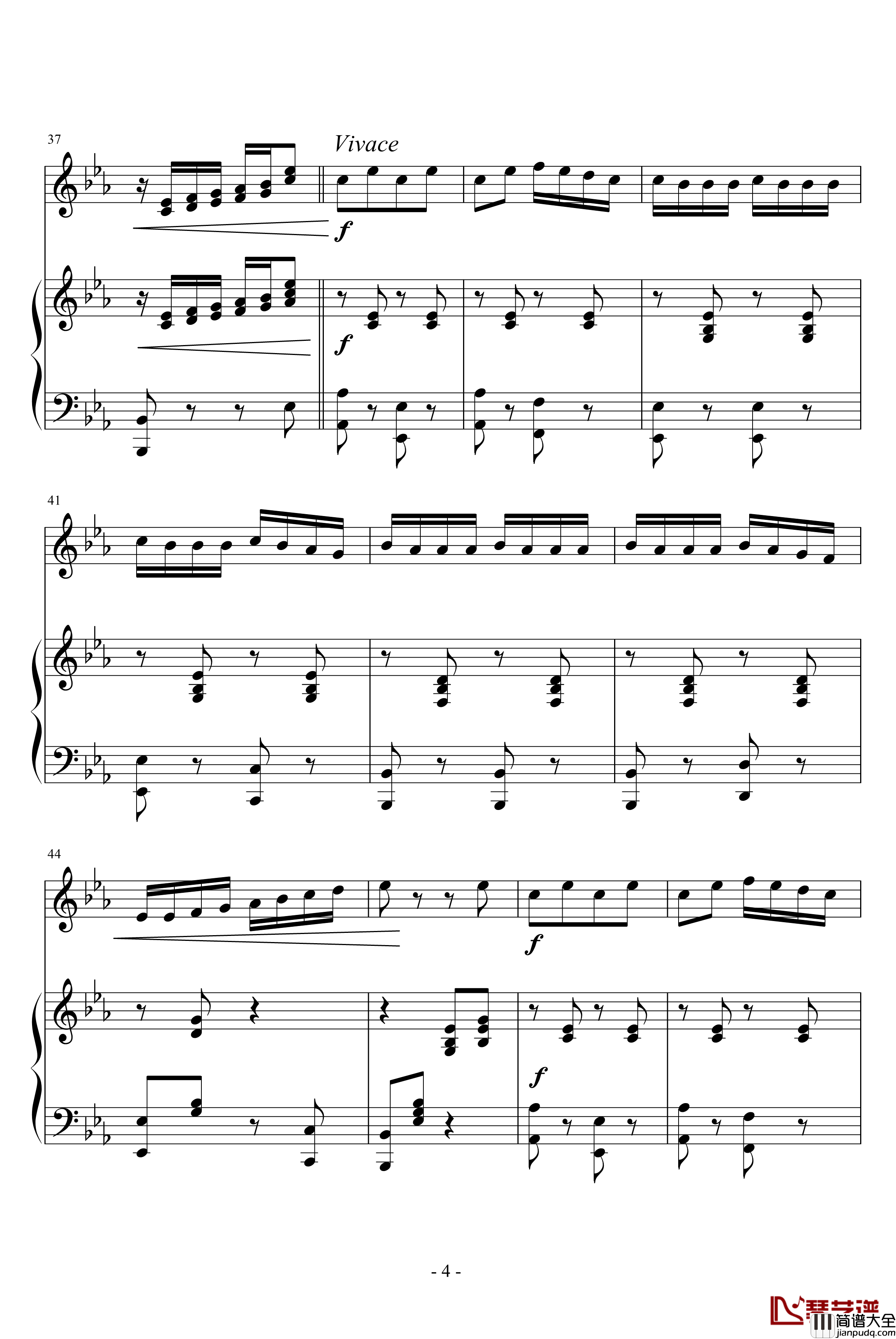 那不勒斯舞曲钢琴谱_柴科夫斯基