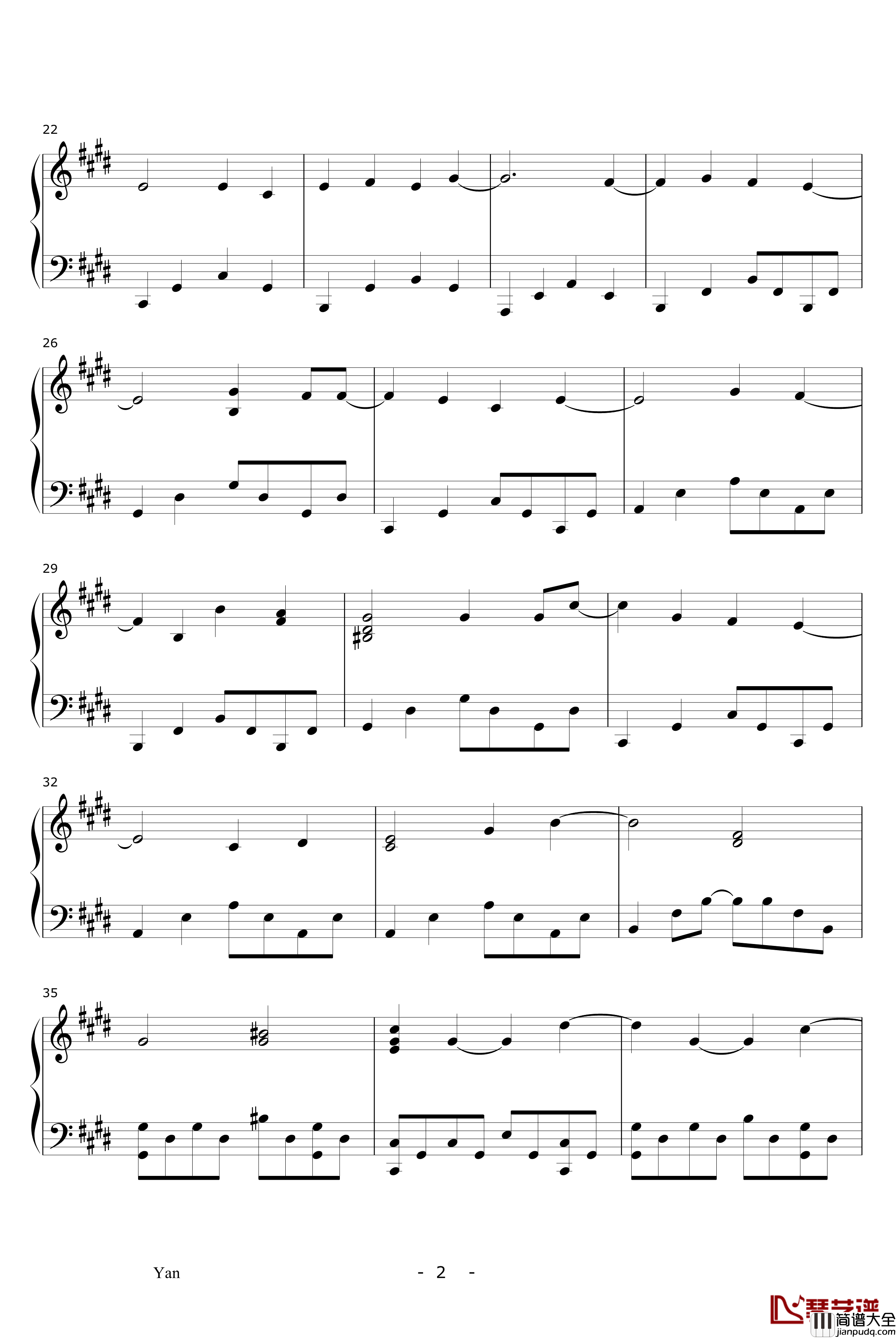 沙龙钢琴谱_陈奕迅