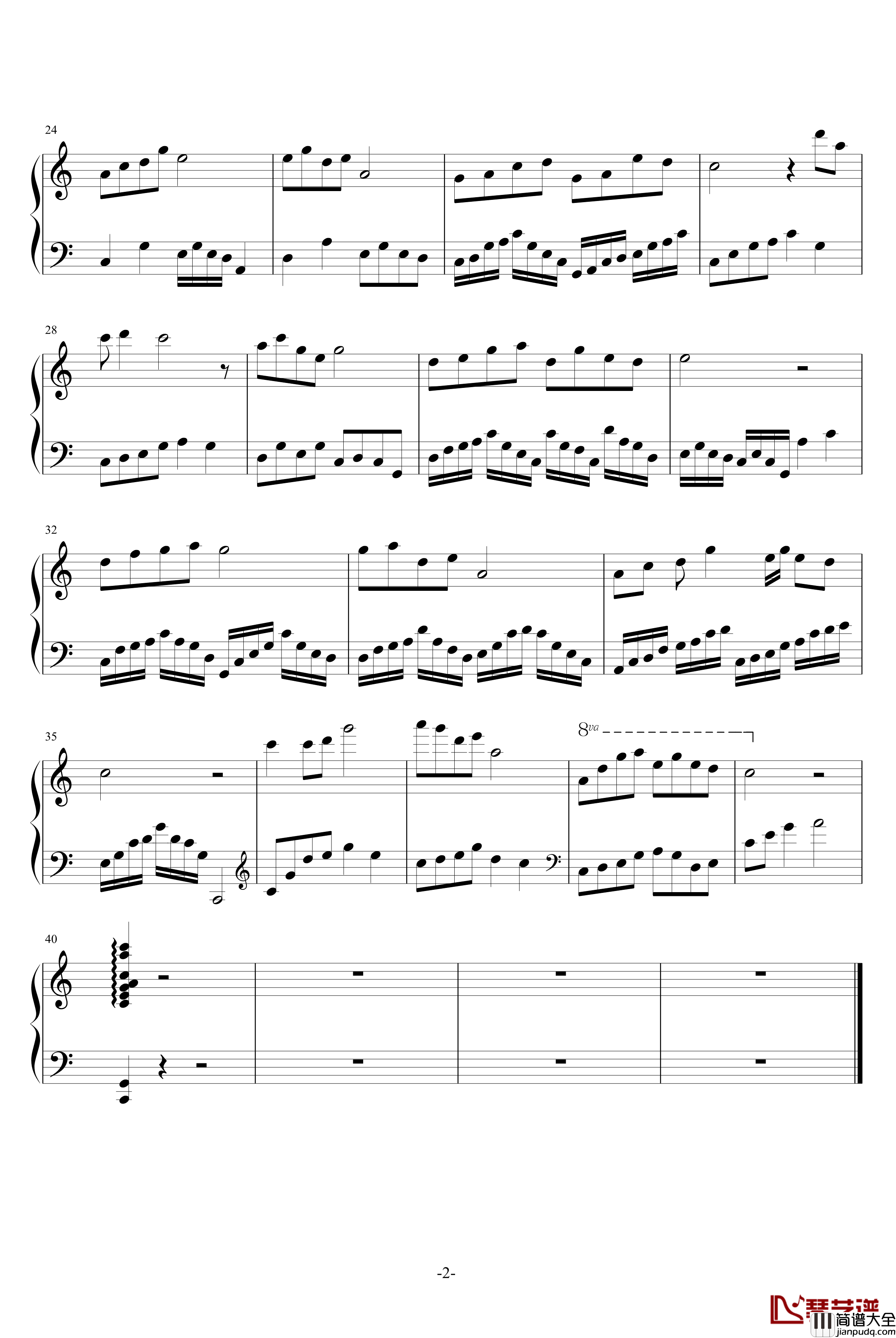 花径钢琴谱_银风