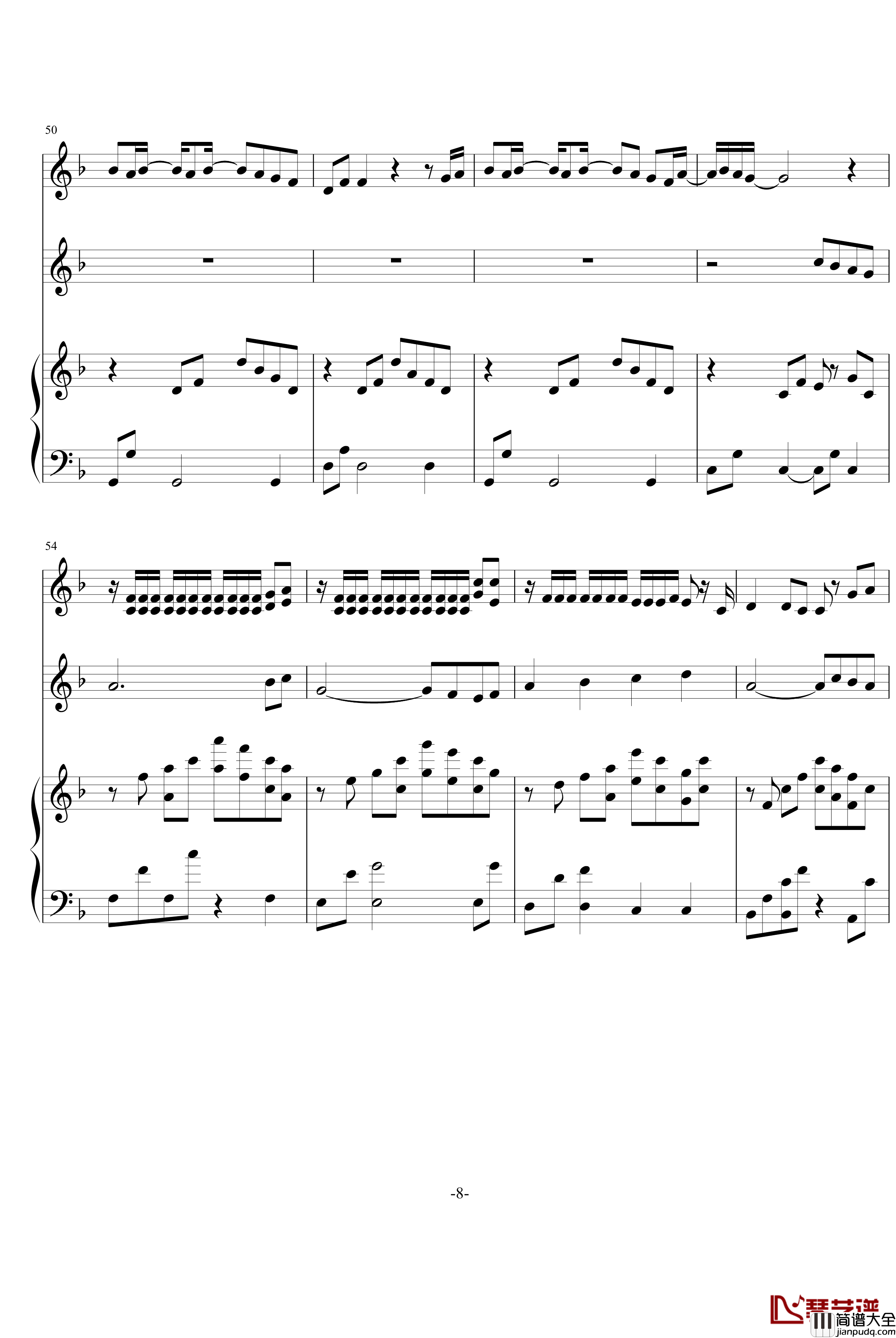 高达00_Trust_you钢琴谱_动漫影视