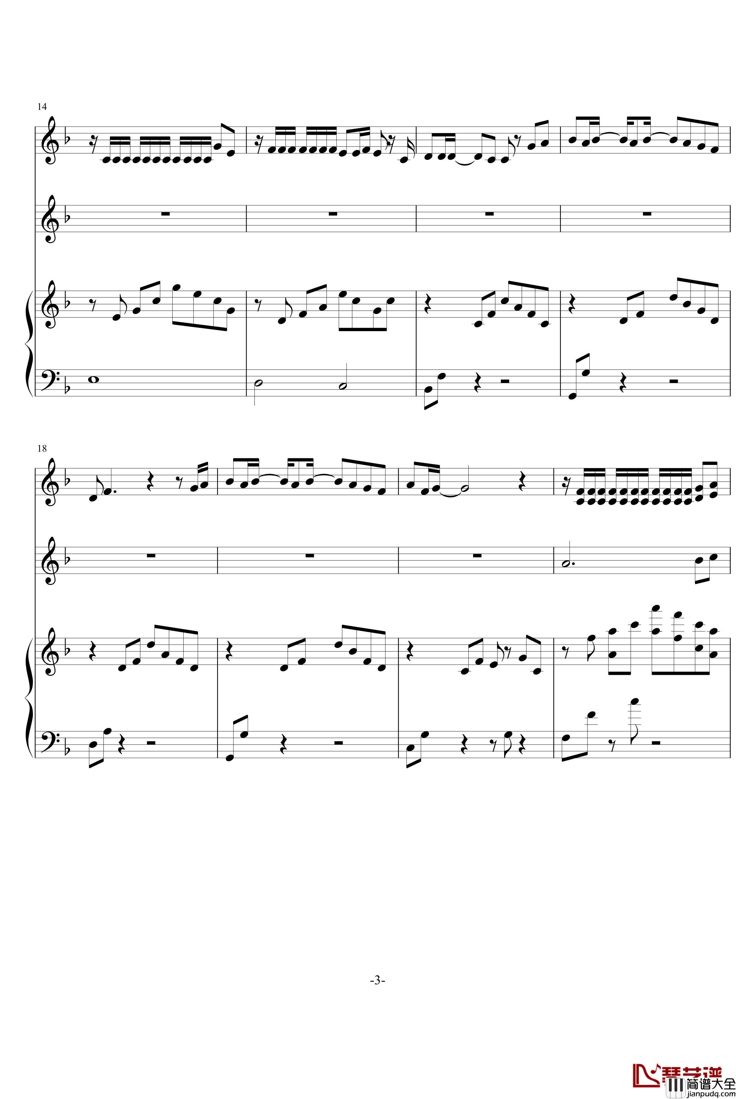 高达00_Trust_you钢琴谱_动漫影视