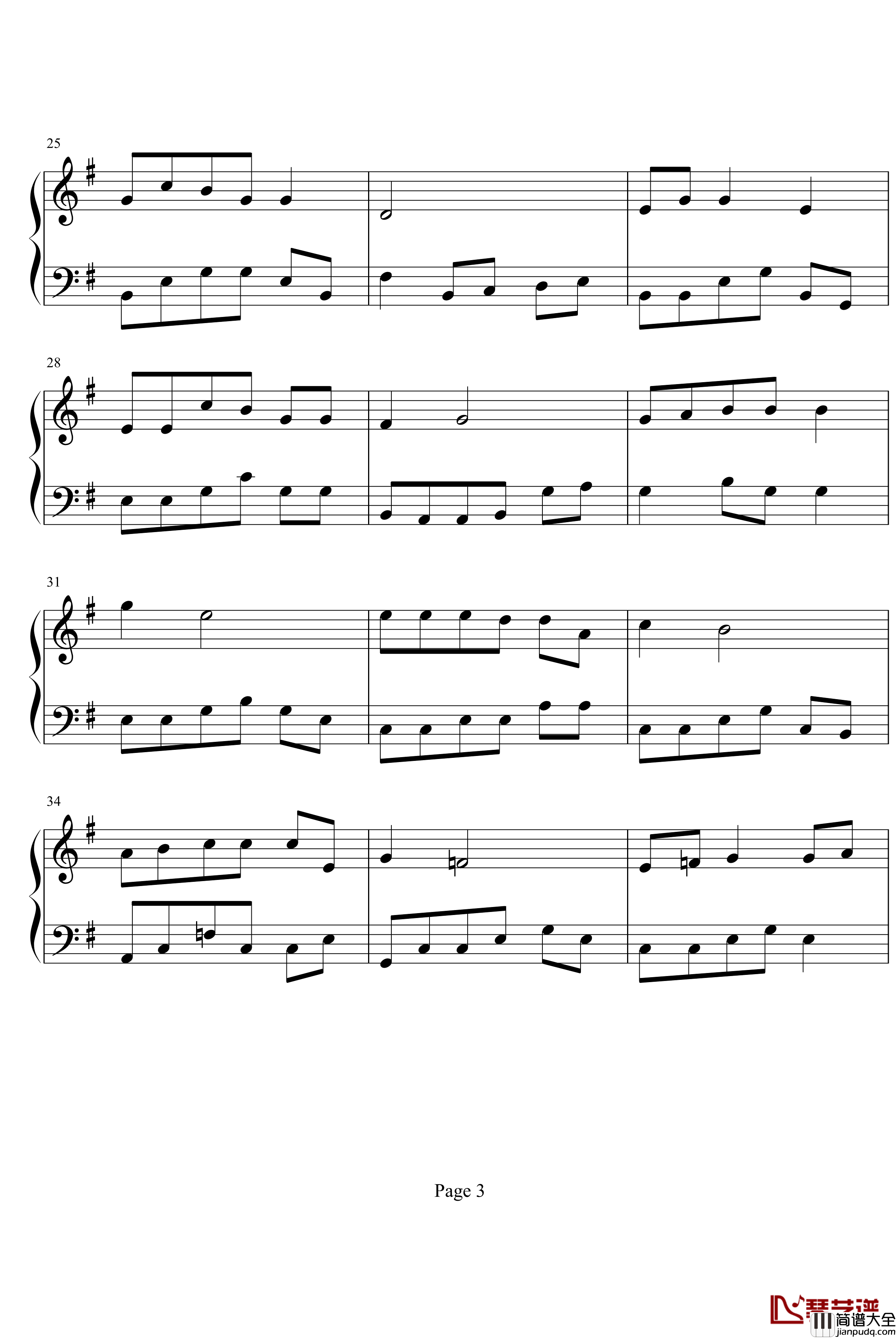 音乐响起的地方钢琴谱_罗军