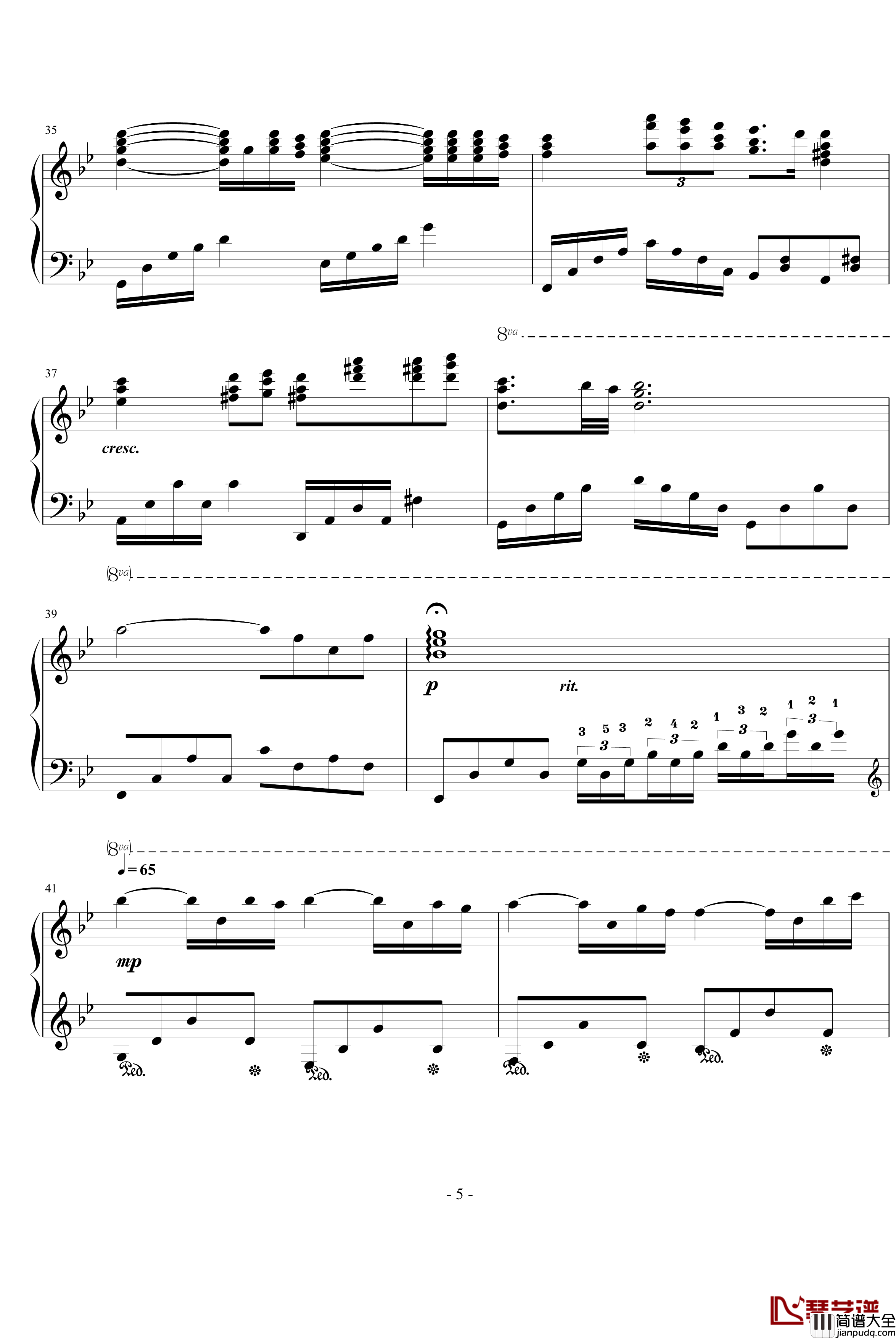 梦之祭钢琴谱_完美演奏谱_Ku.Klux.Klan