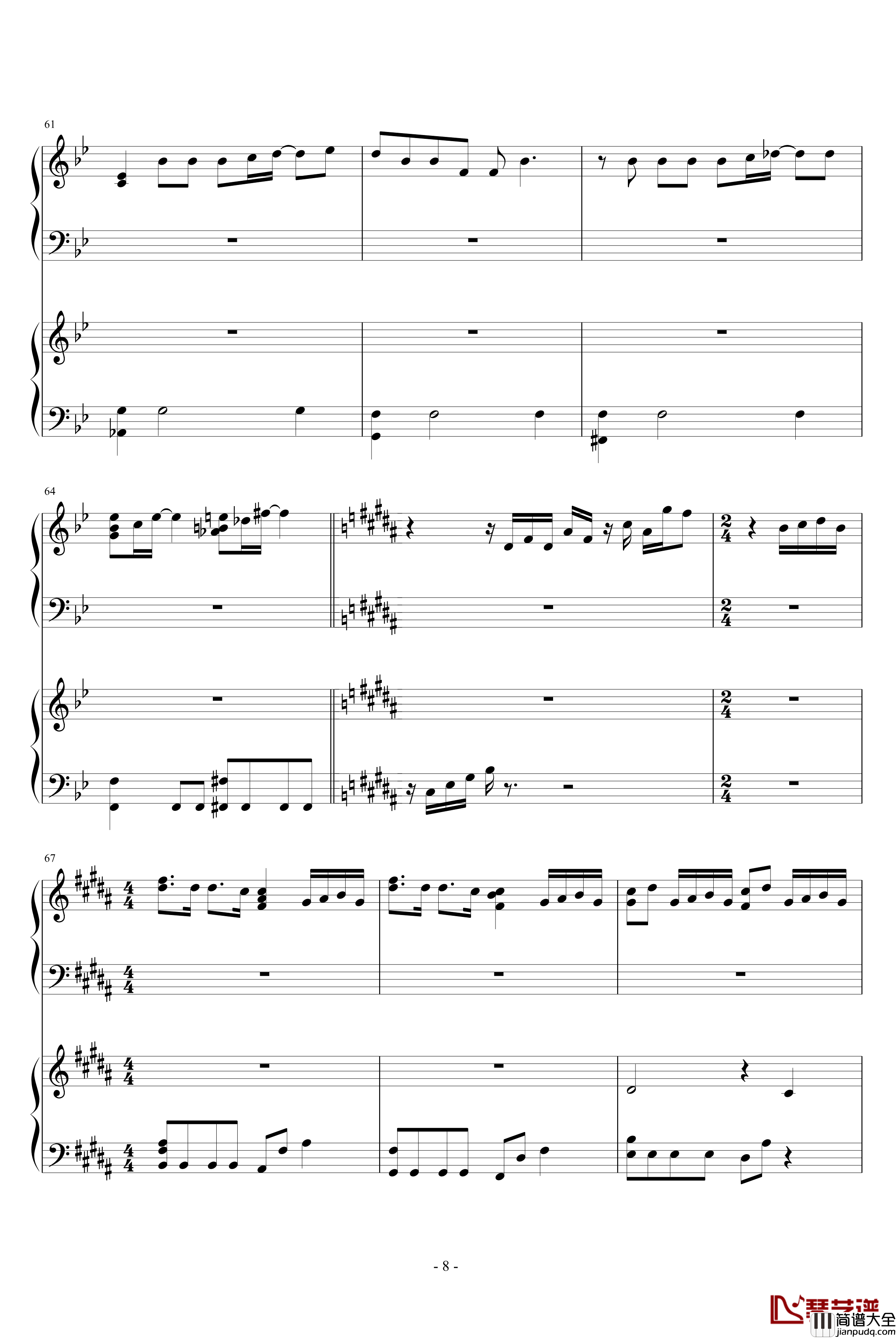 チェリッシュ_Cherish钢琴谱_piano_NEWS