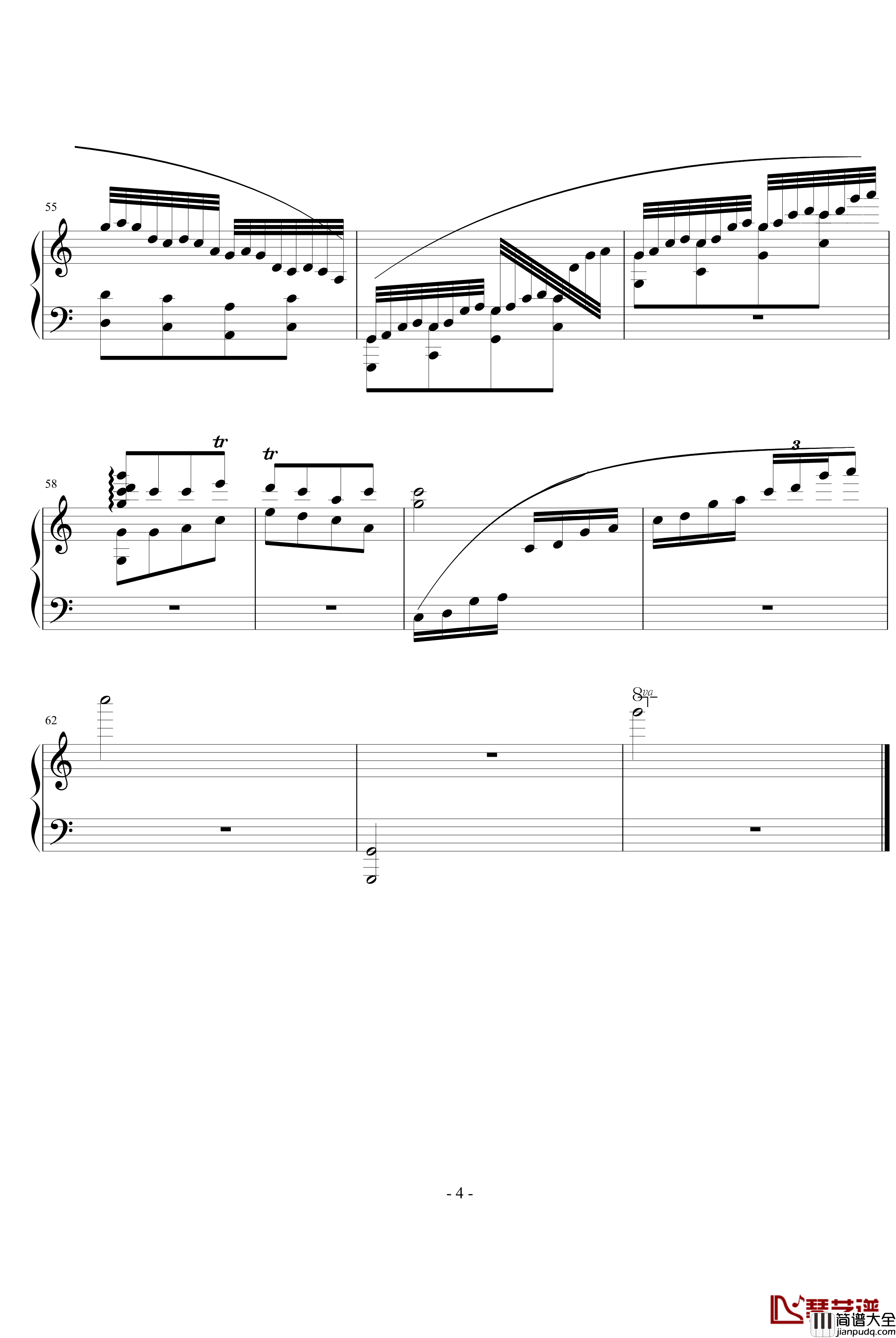 秋叶钢琴谱_田献