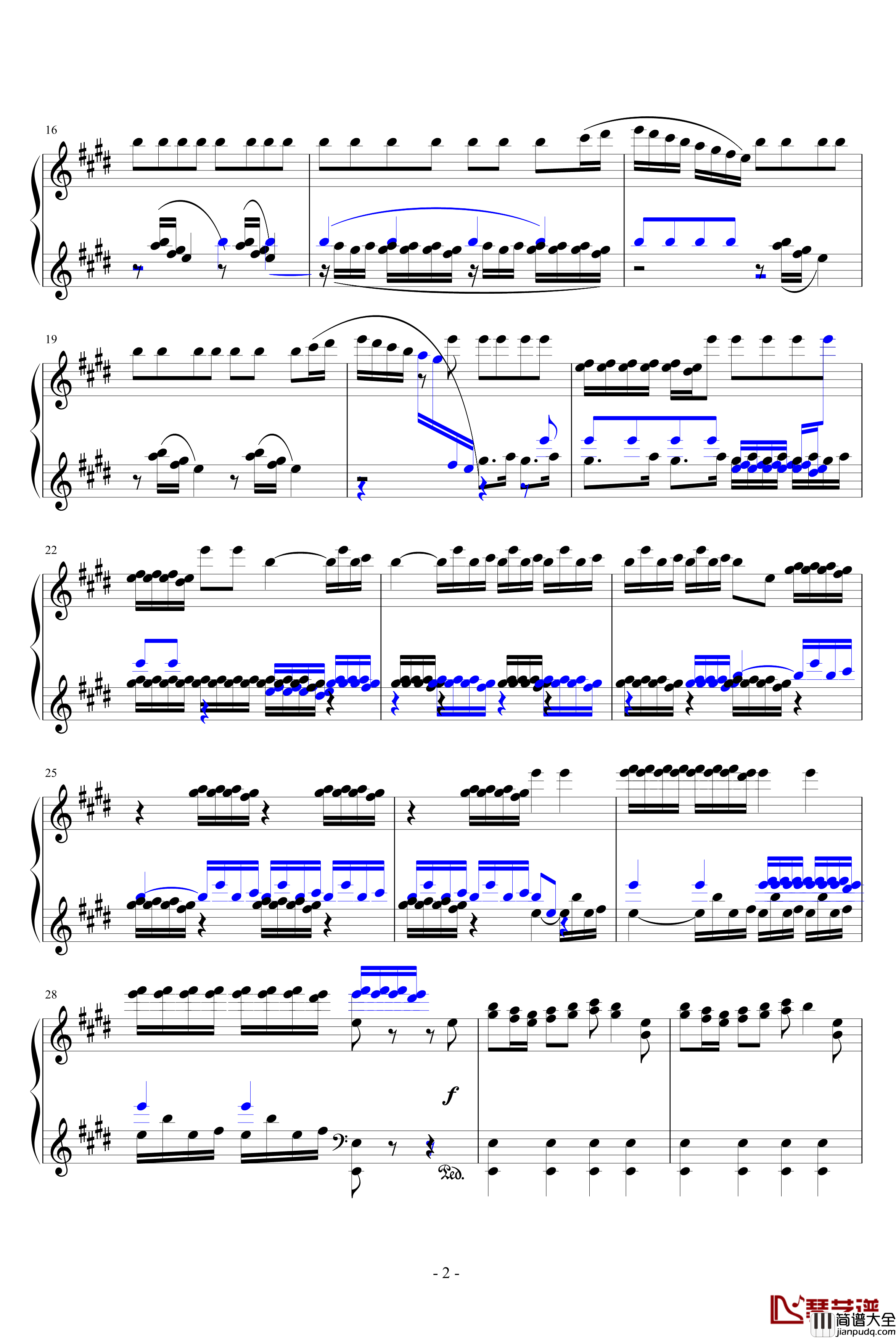 四季·春钢琴谱_维瓦尔第