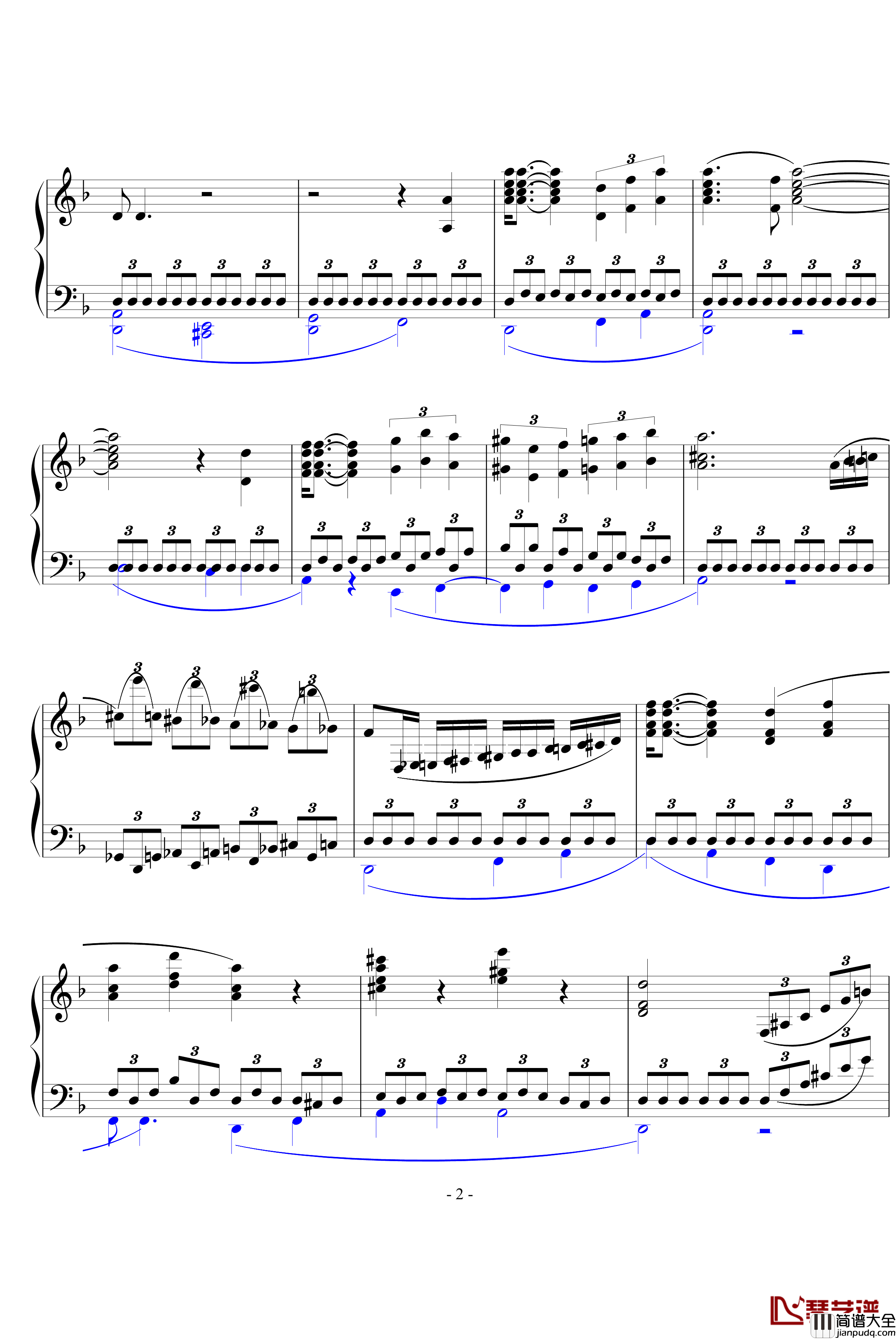 炎日钢琴谱_田献