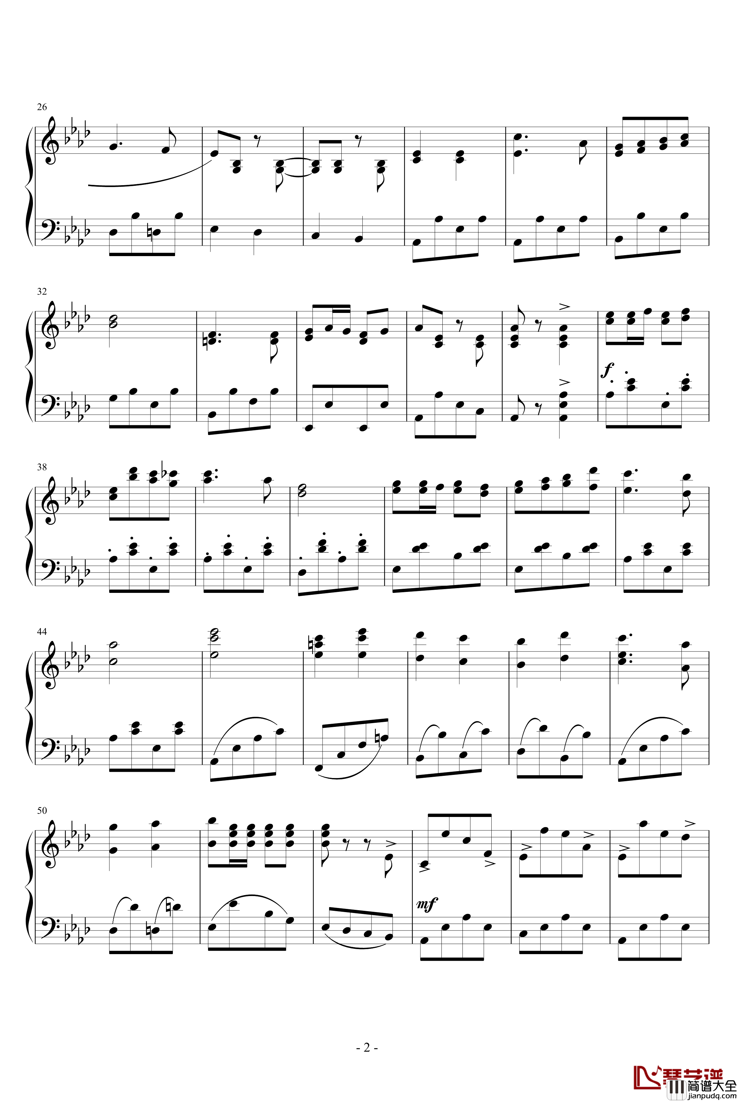 邮递马车钢琴谱_古关裕