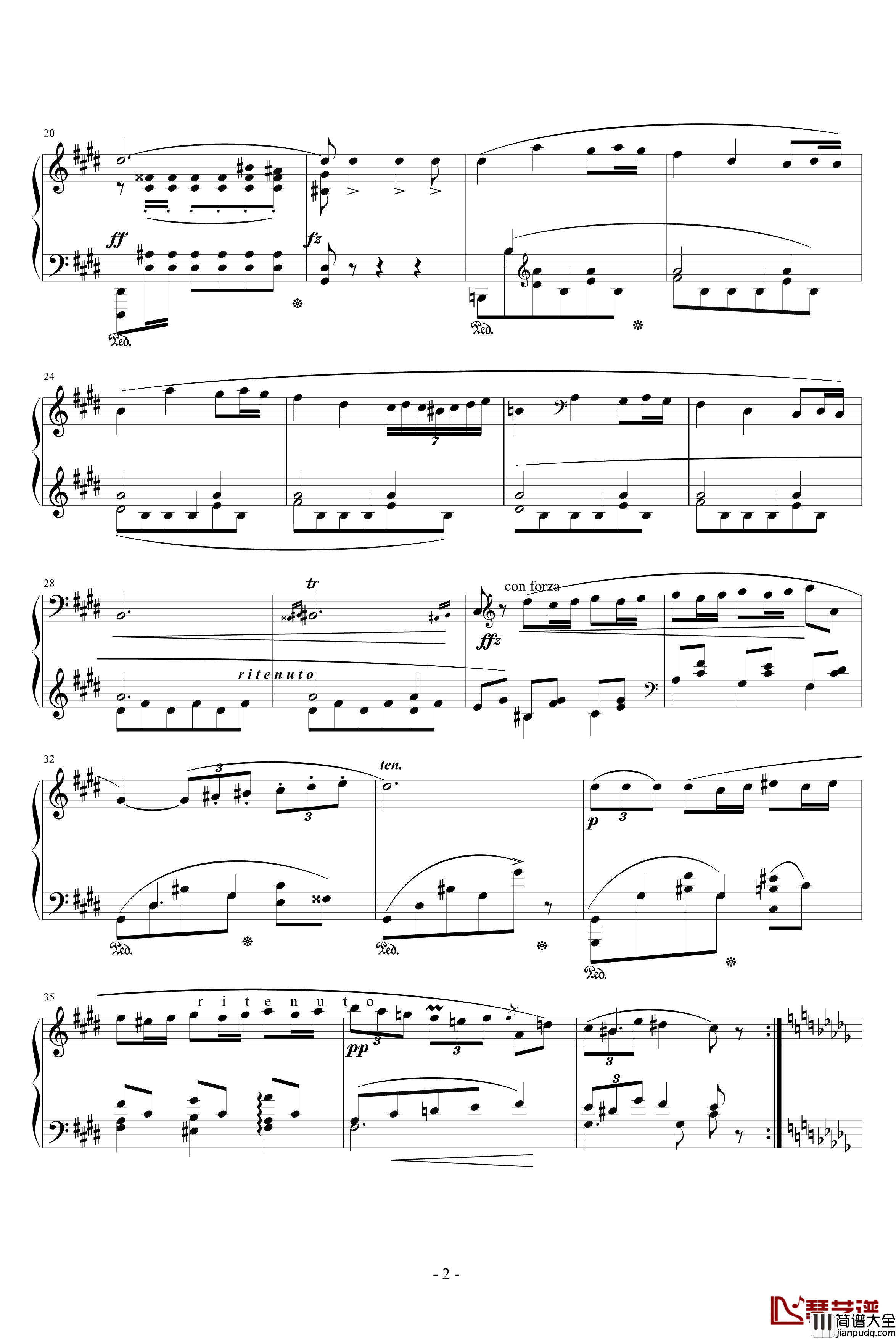 升c小调波罗乃兹舞曲钢琴谱_肖邦_chopin