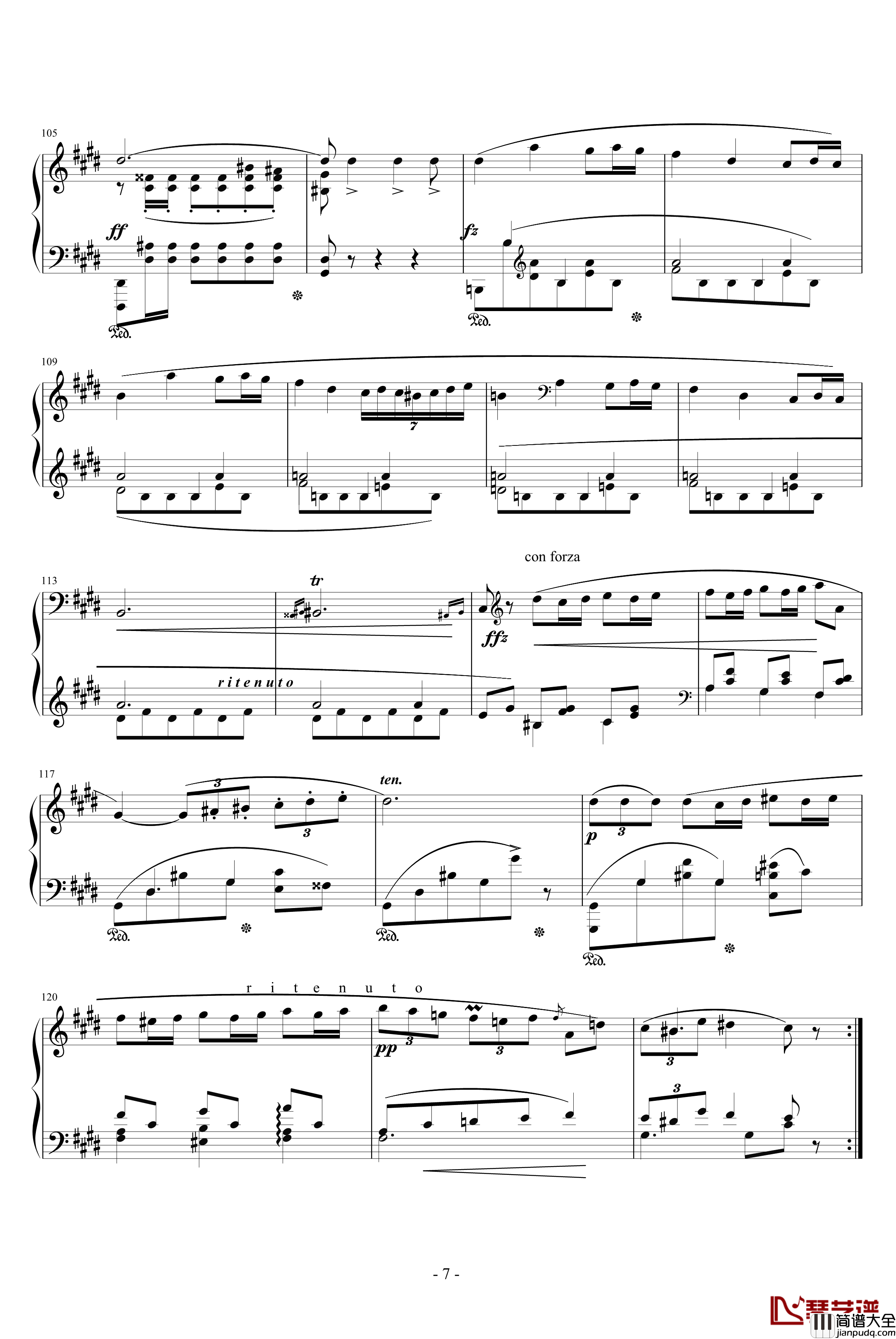 升c小调波罗乃兹舞曲钢琴谱_肖邦_chopin