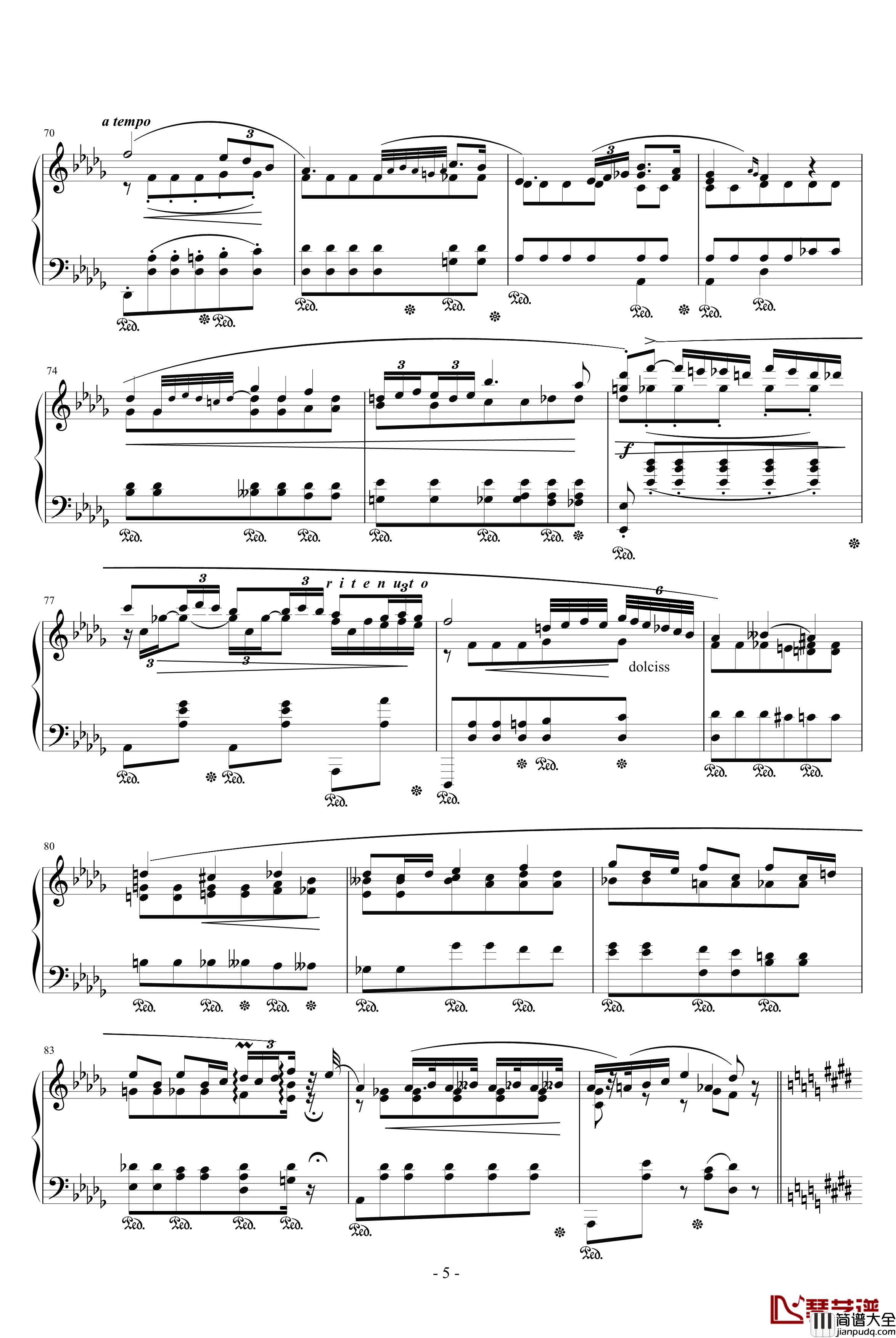 升c小调波罗乃兹舞曲钢琴谱_肖邦_chopin