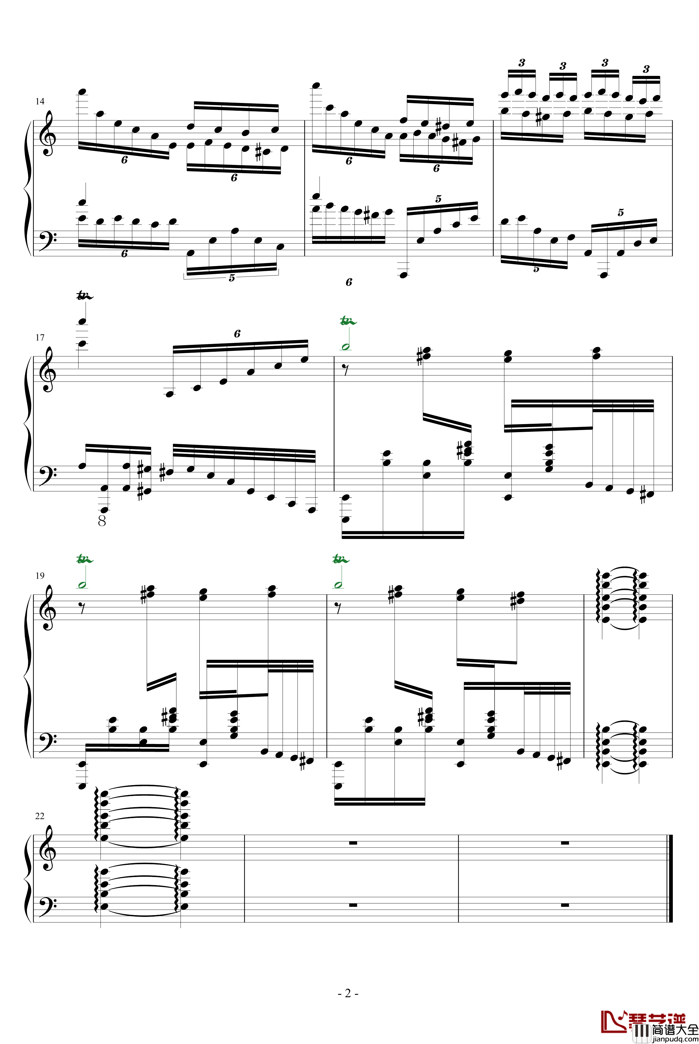 瓦洛多斯土耳其钢琴谱_爵士版