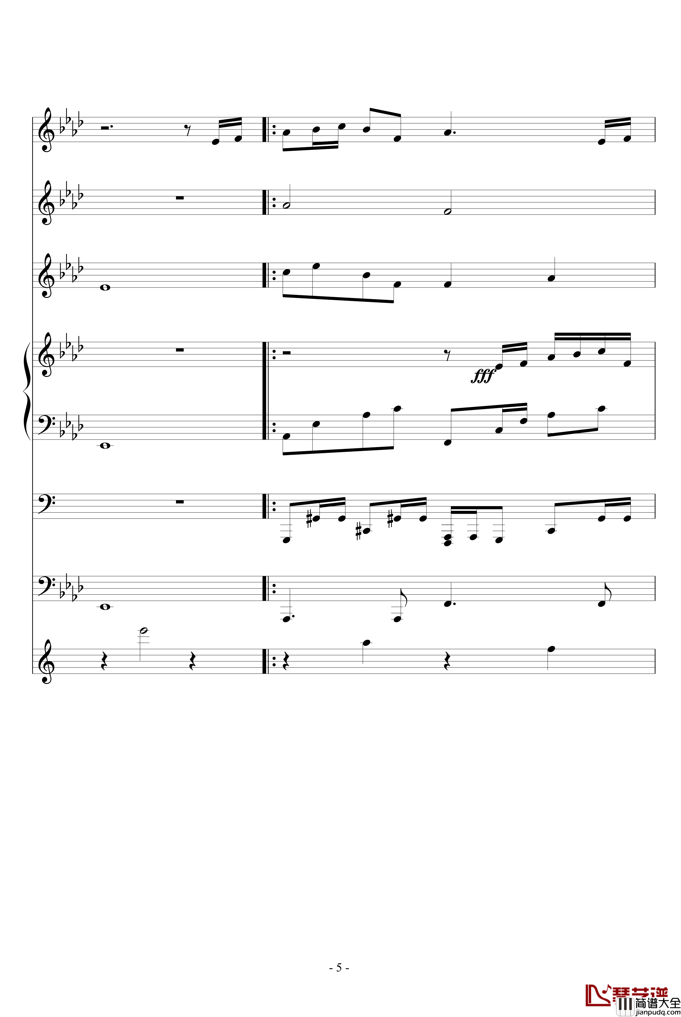 三人行钢琴谱_血腥残阳