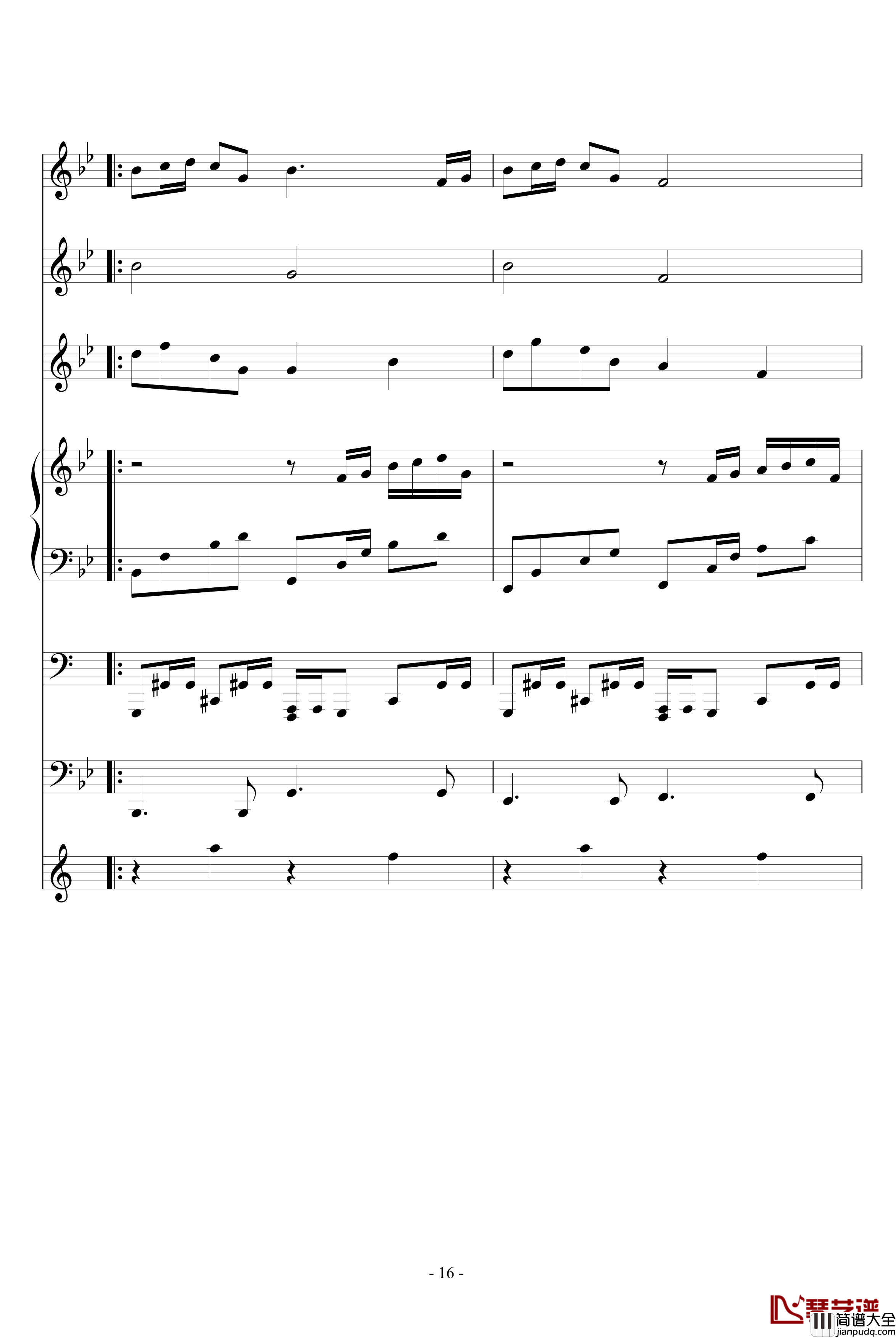 三人行钢琴谱_血腥残阳