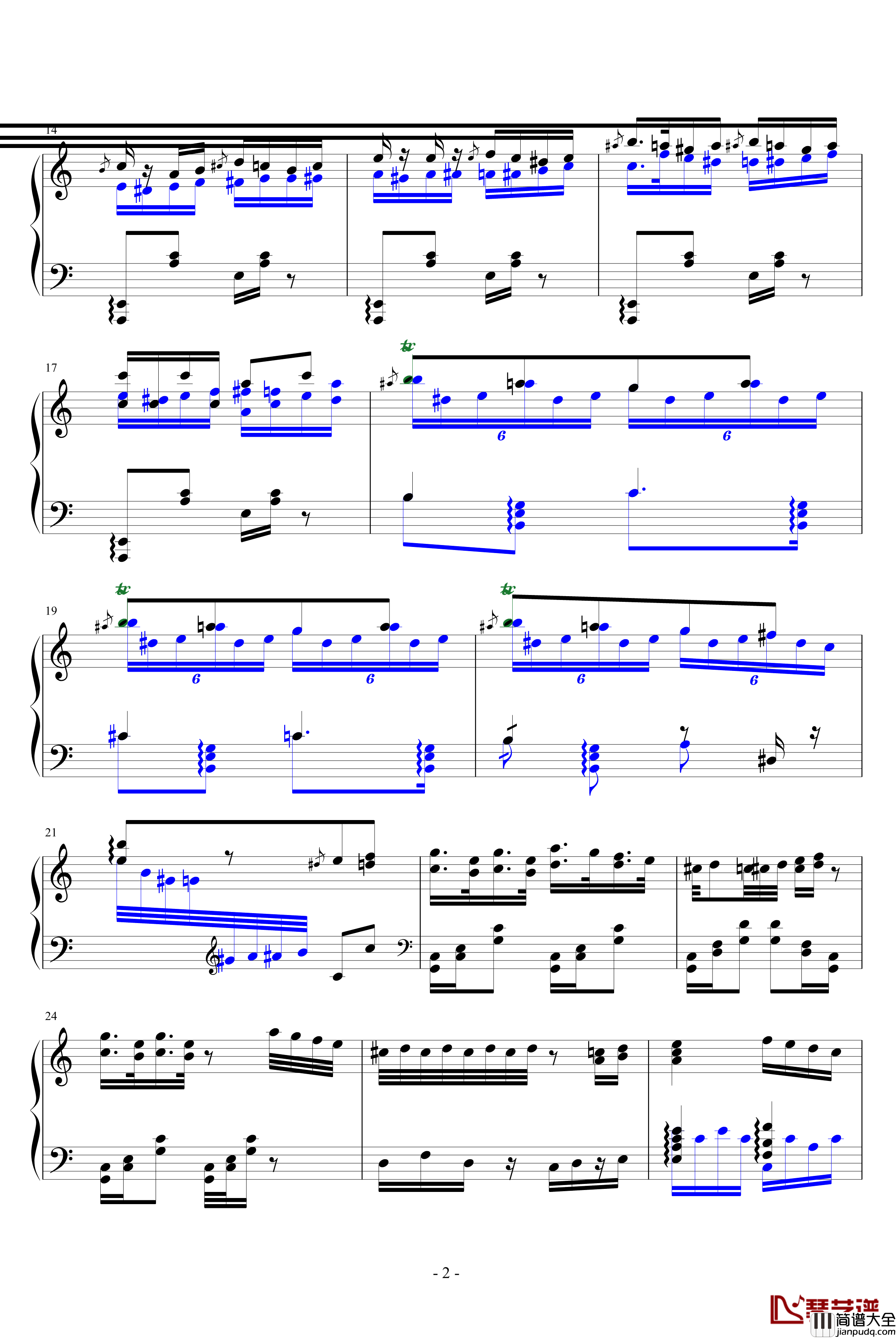 瓦洛多斯土耳其钢琴谱_爵士版_完成品_瓦洛多斯