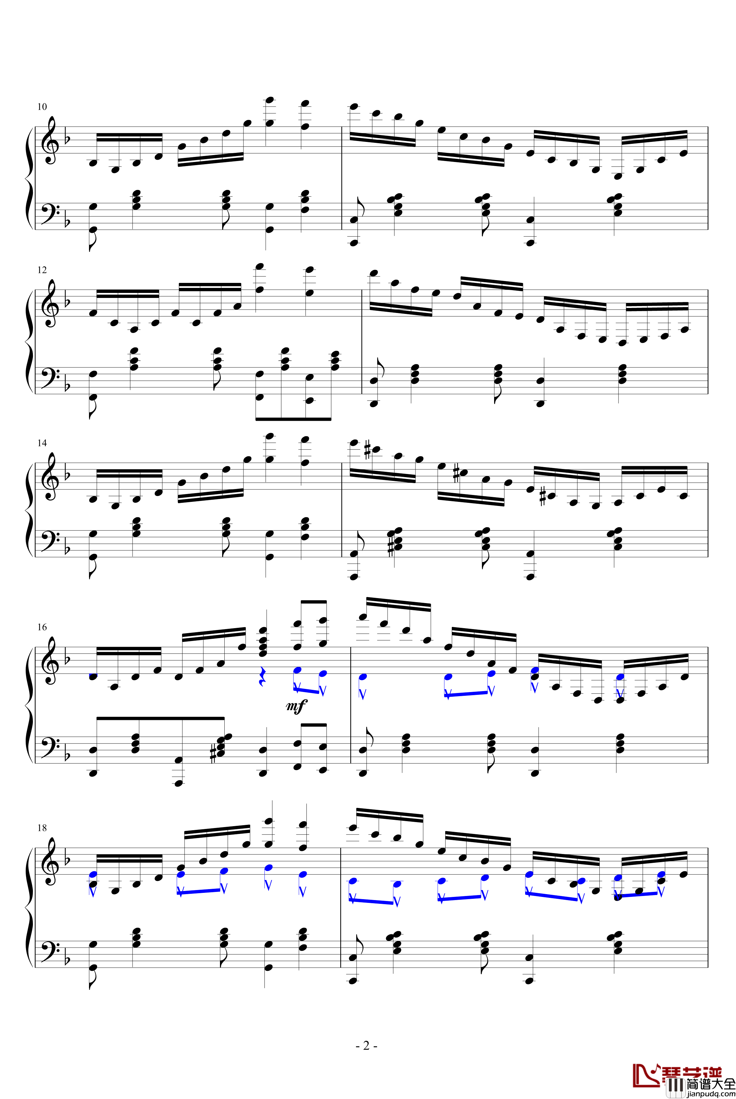 流星雨练习曲钢琴谱_网络资源