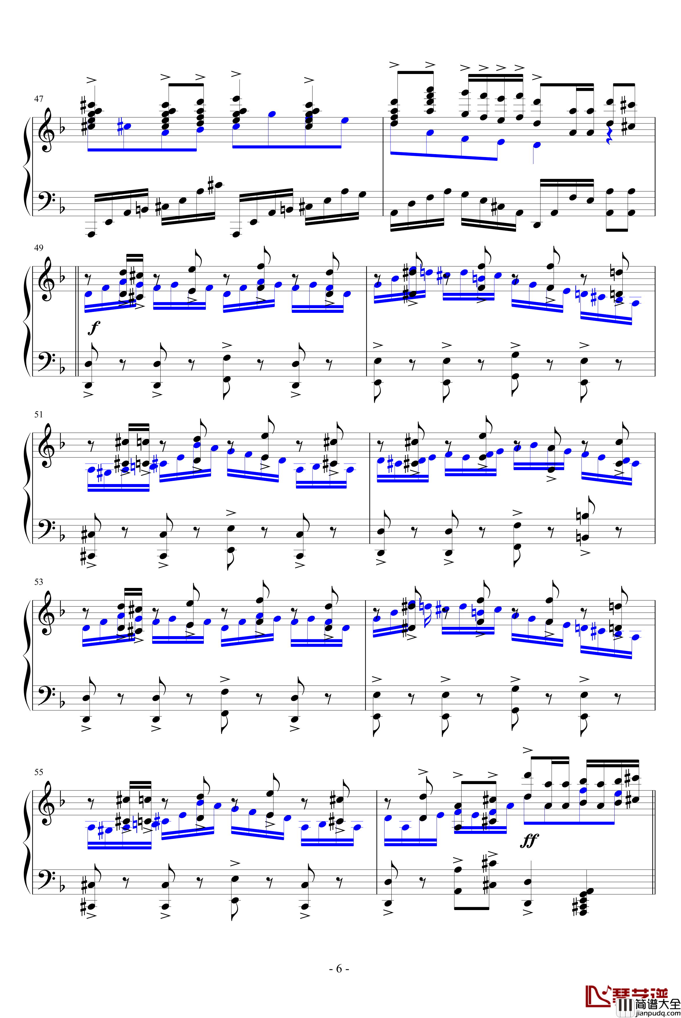 流星雨练习曲钢琴谱_网络资源