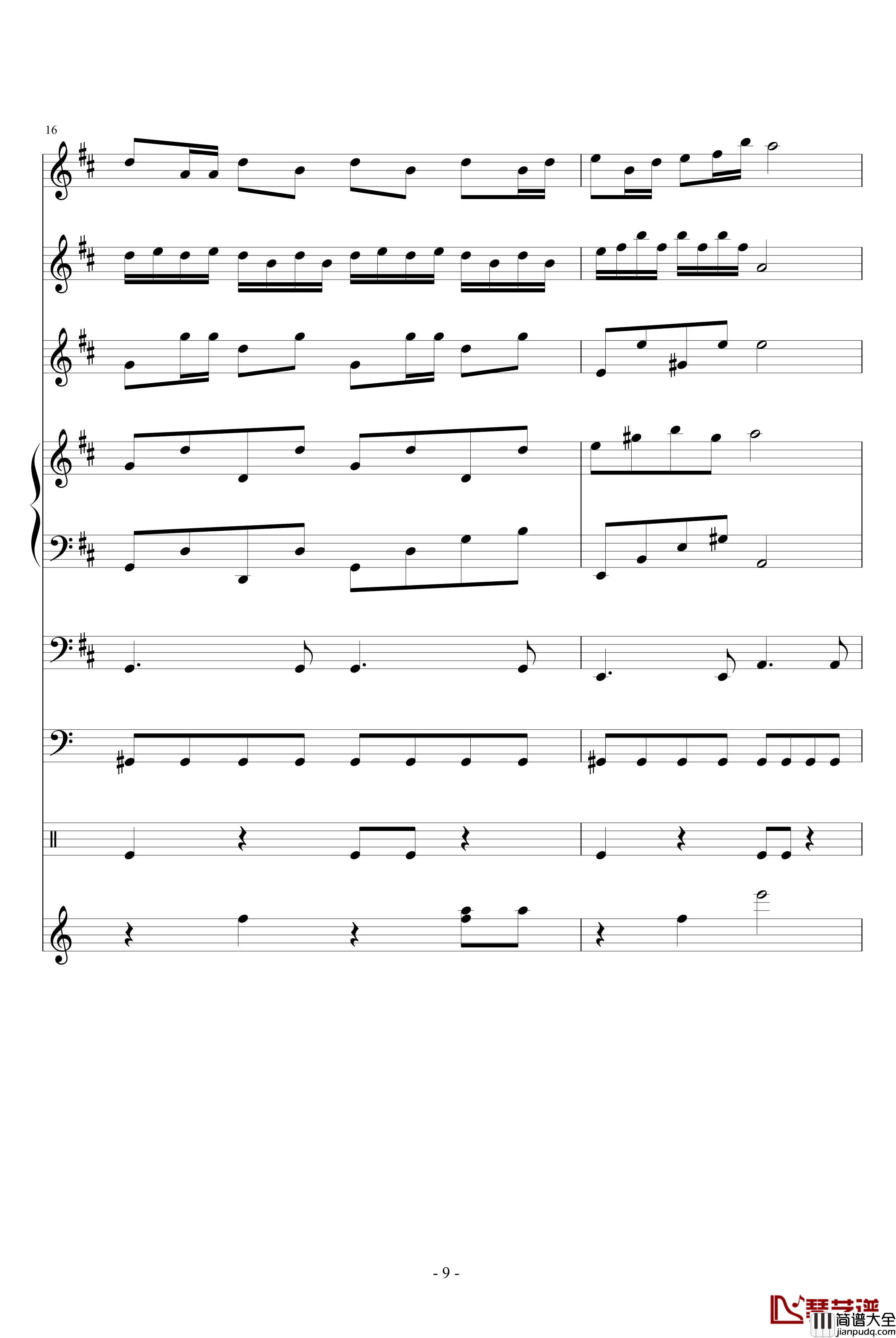 黄鹂鸣钢琴谱_血腥残阳