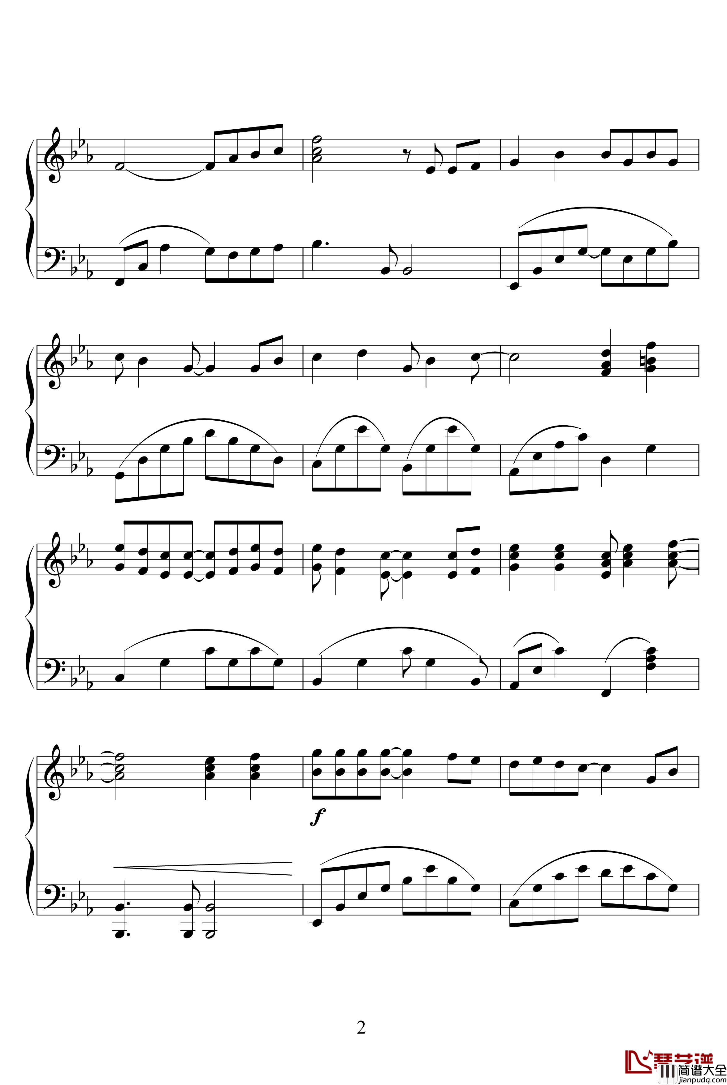 昨日重现钢琴谱_欧美经典