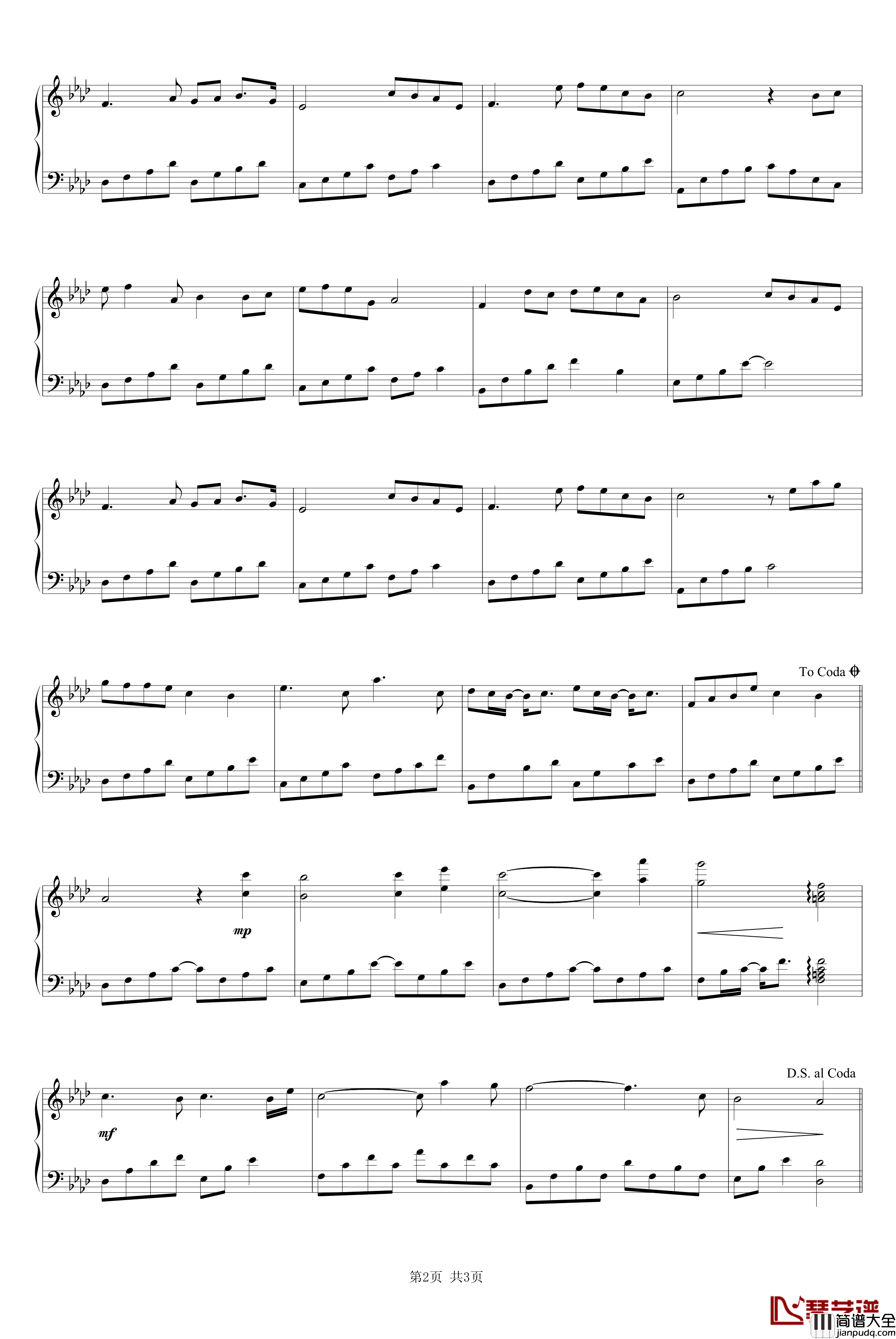 醉赤壁钢琴谱_林俊杰