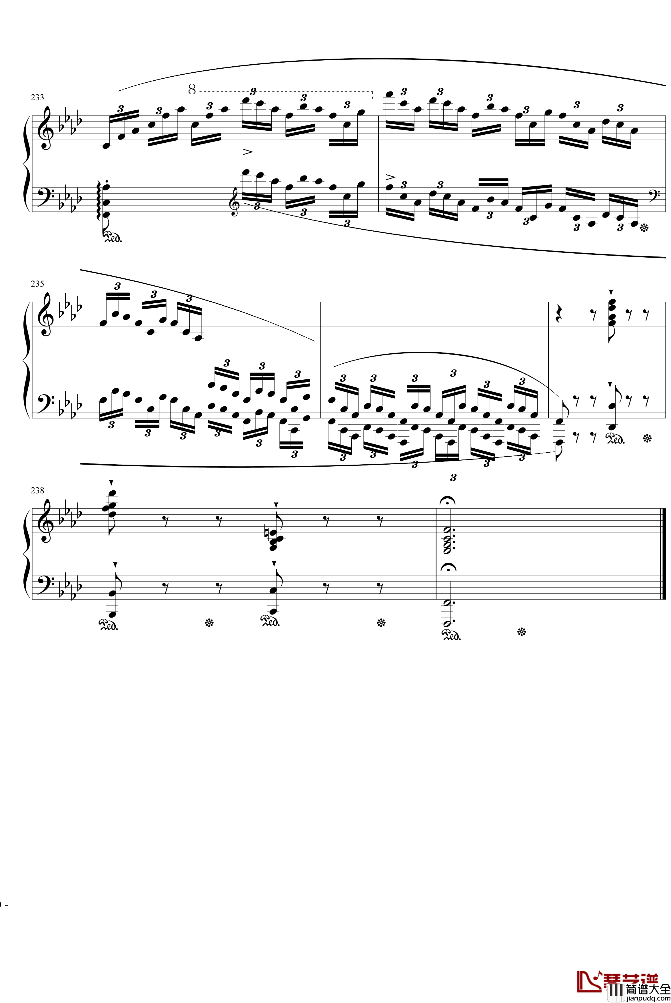 肖邦f小调叙事曲钢琴谱_肖邦_chopin