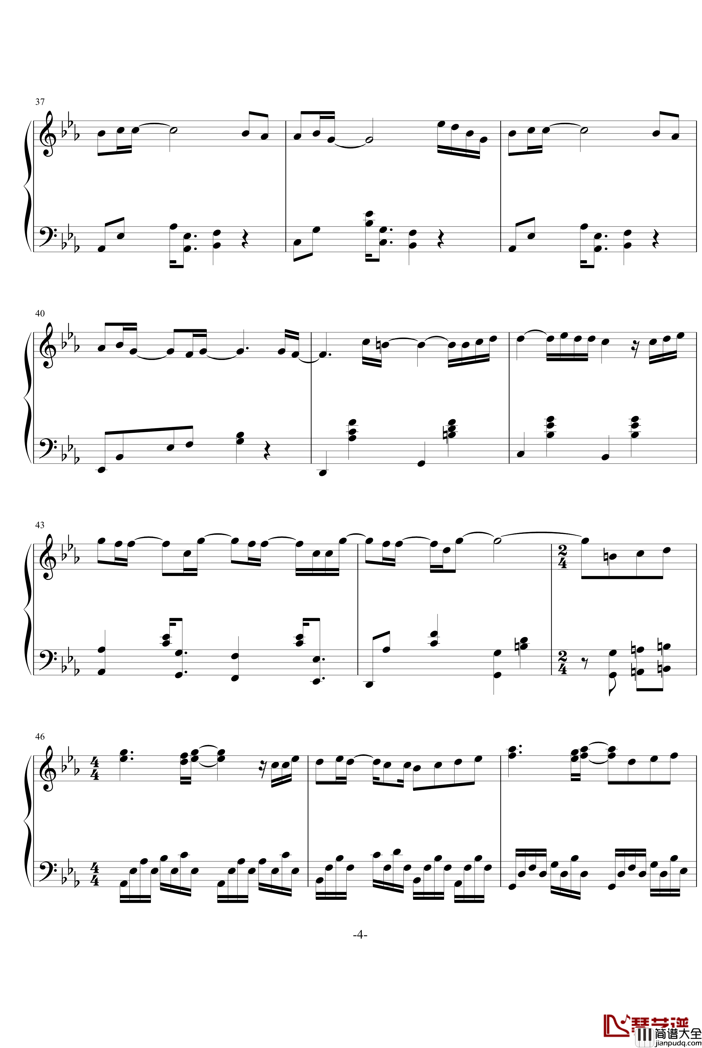 Taxi钢琴谱_东方神起