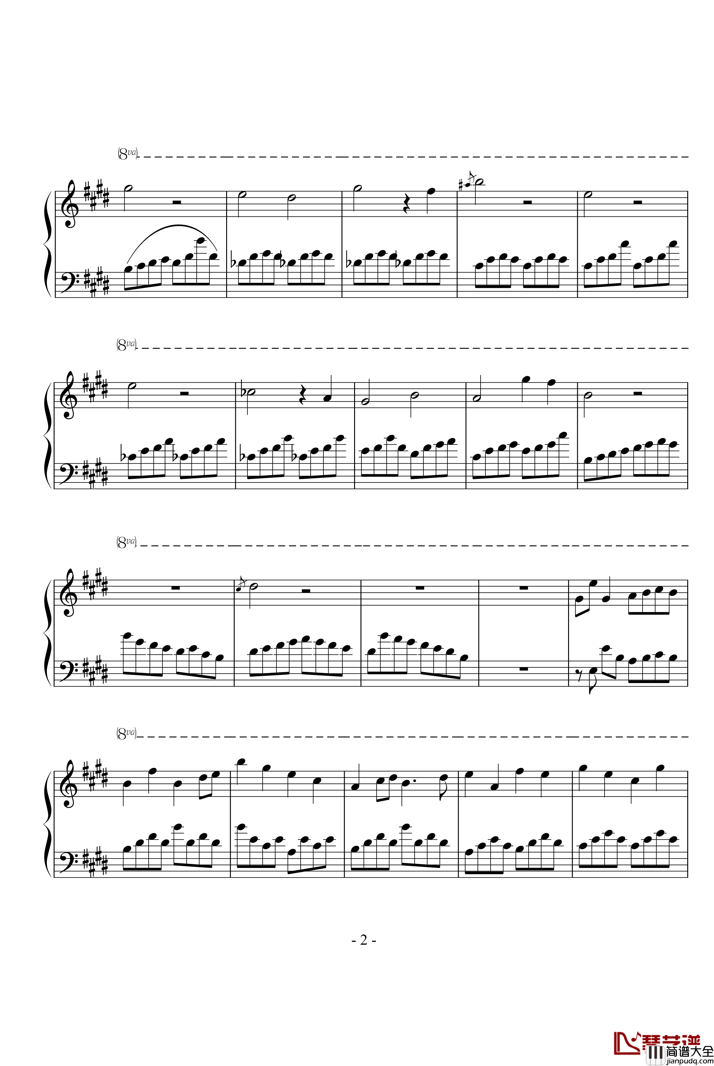 nao_talk钢琴谱_mabinogi洛奇_欧美日韩