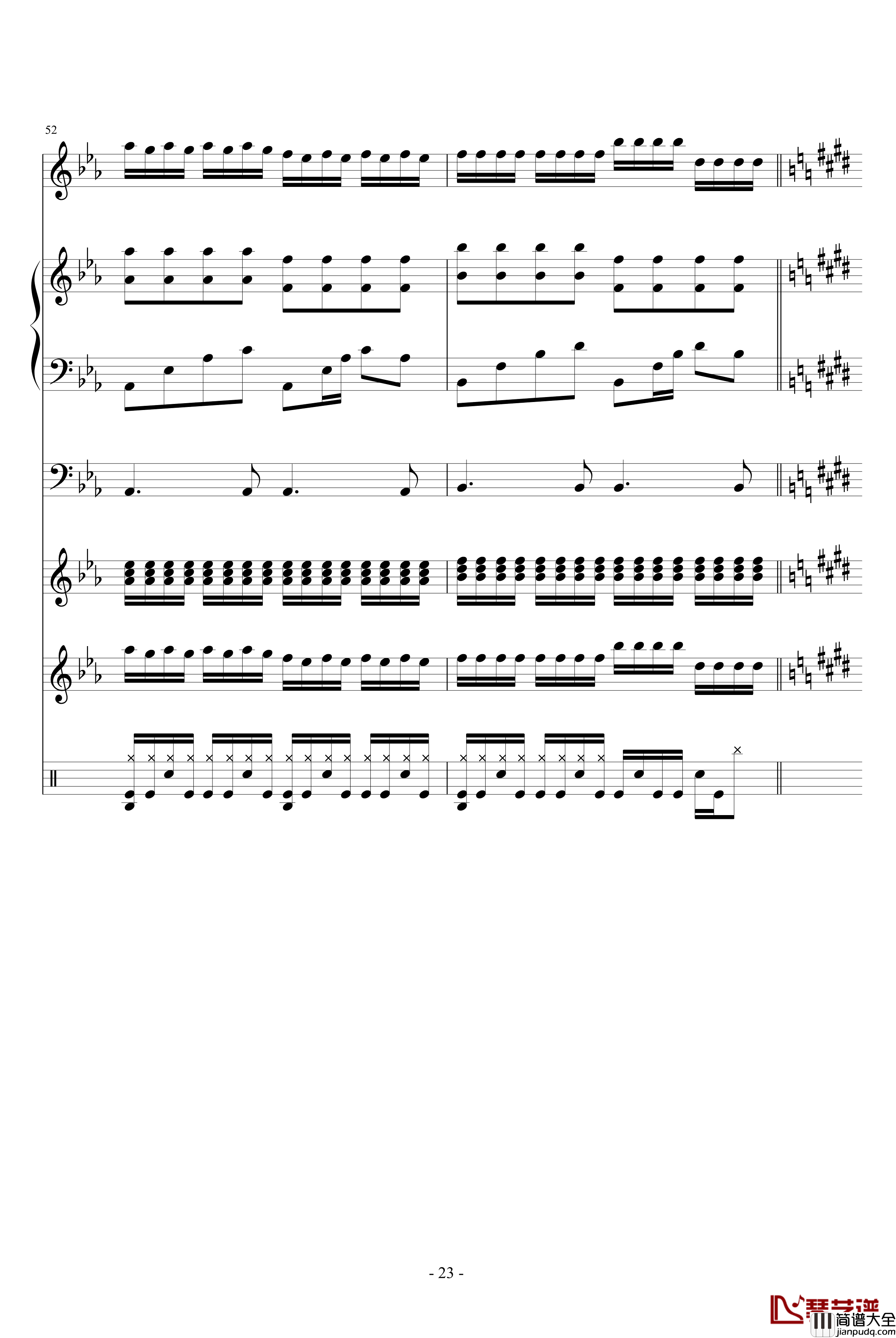 HOLD_YOUR_HANDS钢琴谱_血腥残阳