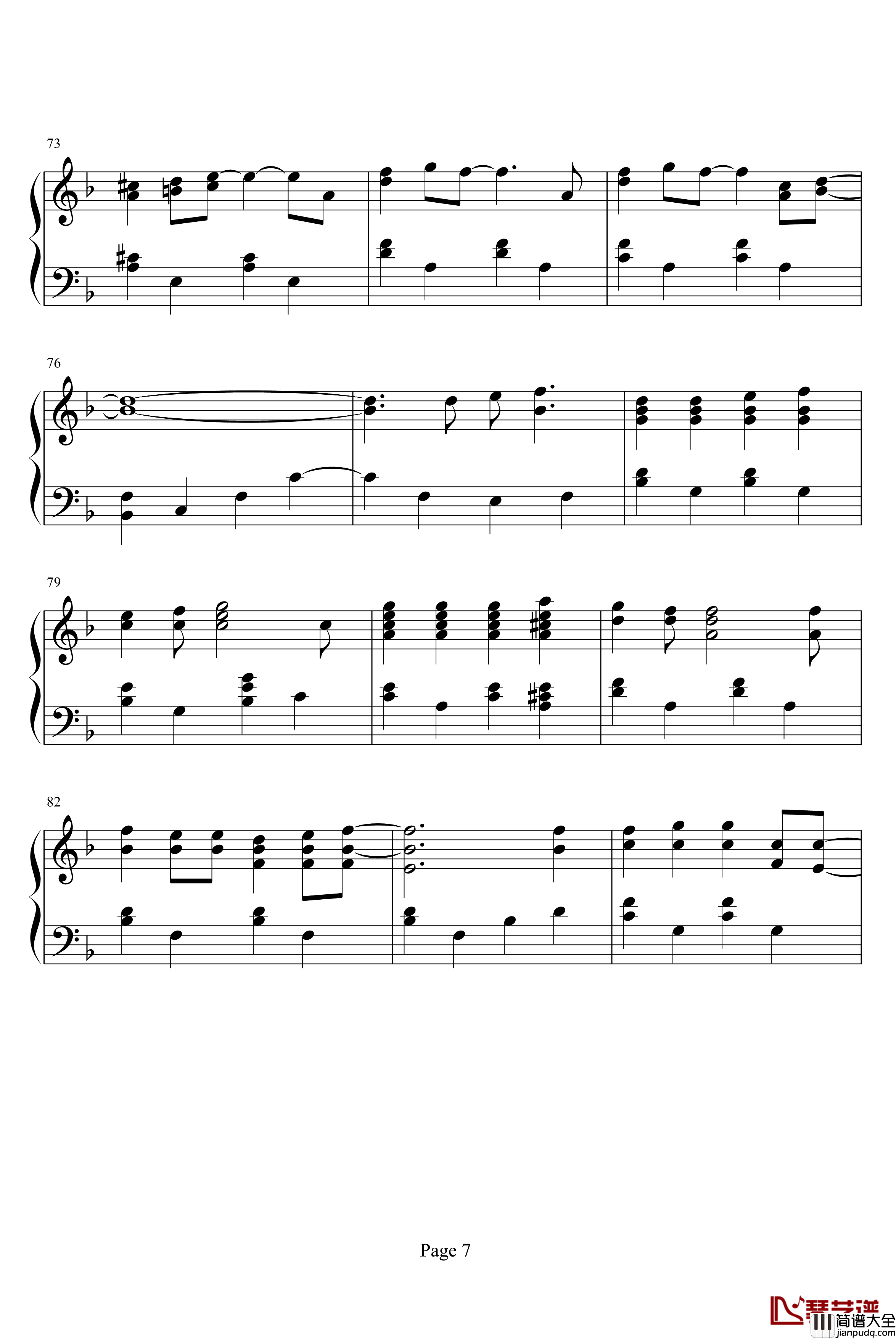 Love_Chronicle钢琴谱_影视